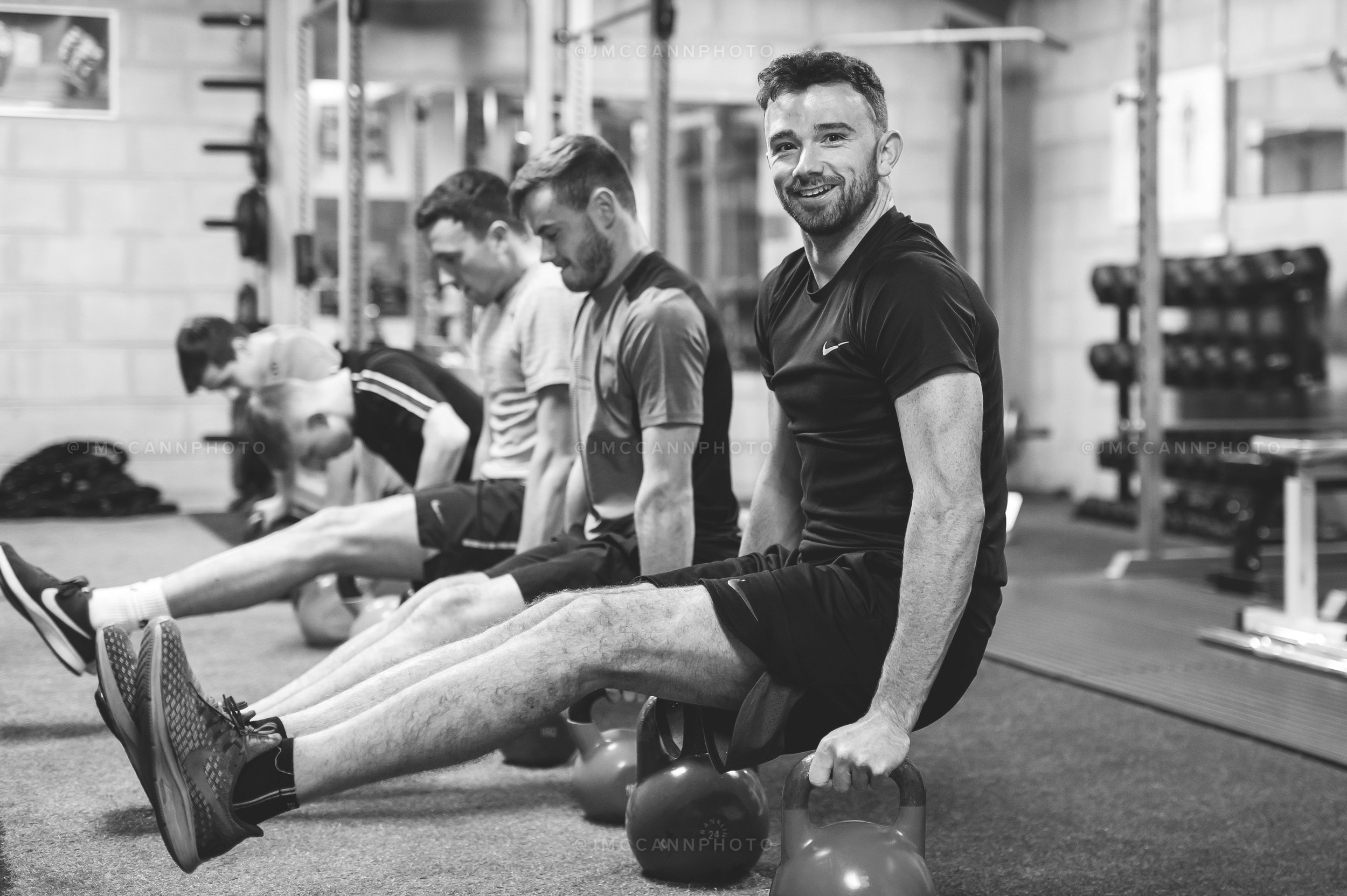Glenn obviously enjoying his training.