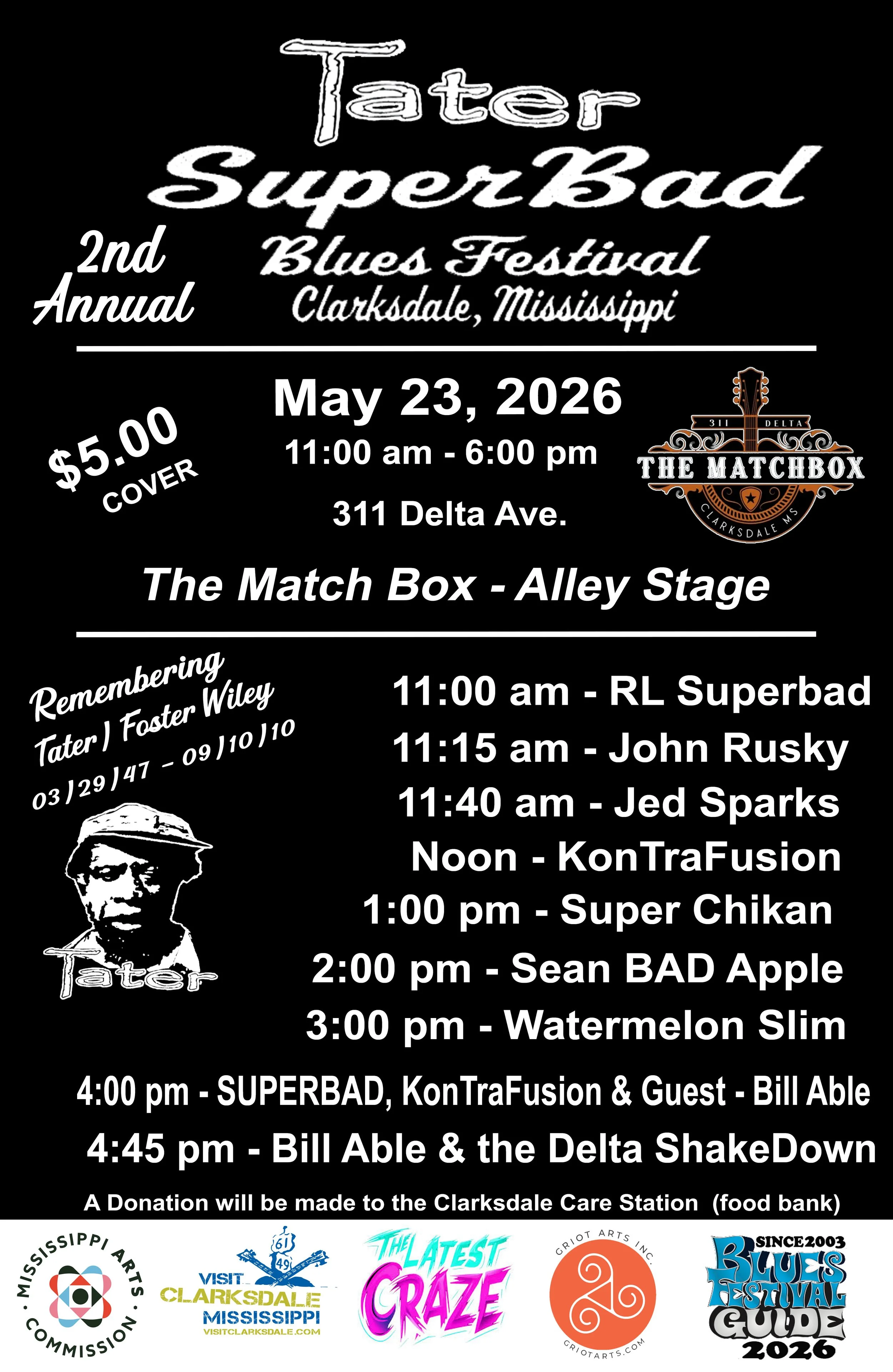 Tater Superbad Blues Festival