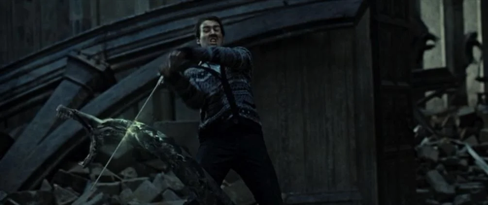 Neville Longbottom severs the head of Nagini, Harry Potter and the Deathly Hallows, pt 2