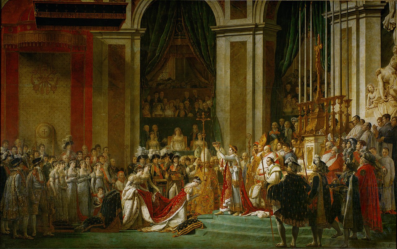 The Coronation of Napoleon , by Jacques-Louis David