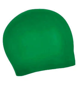 green swimming cap