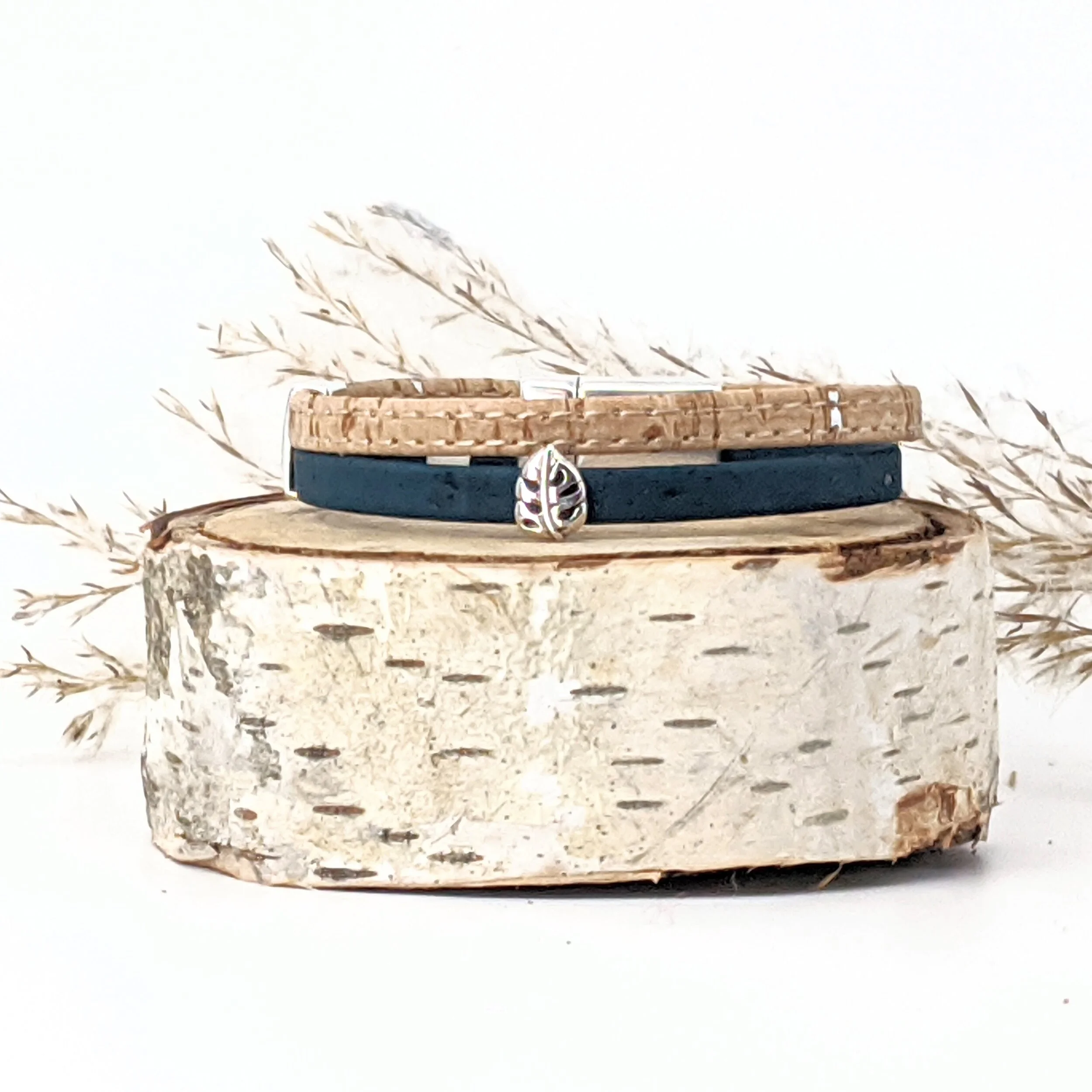 Classic Cork Bracelet With Triangle Elisabetta Studio