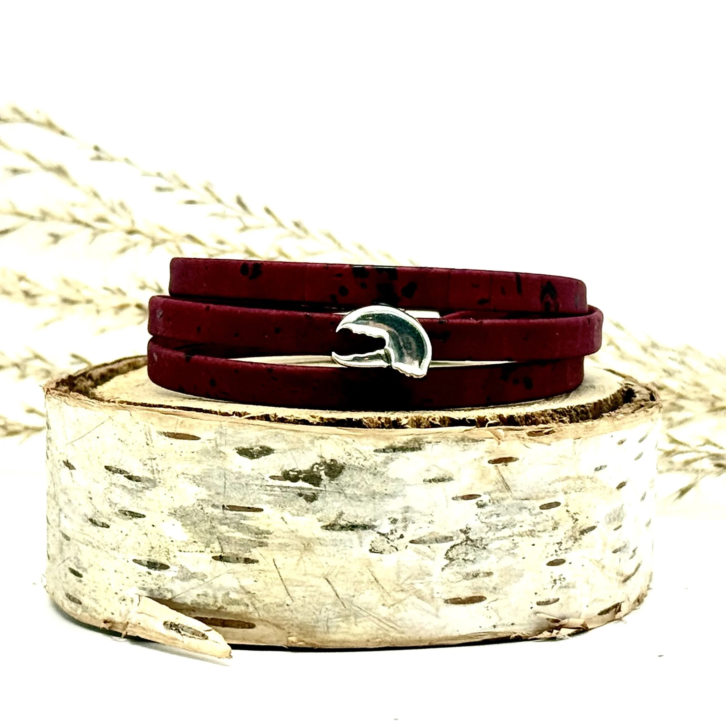 Triple Wrap Cork Bracelet lobster claw wine.jpg