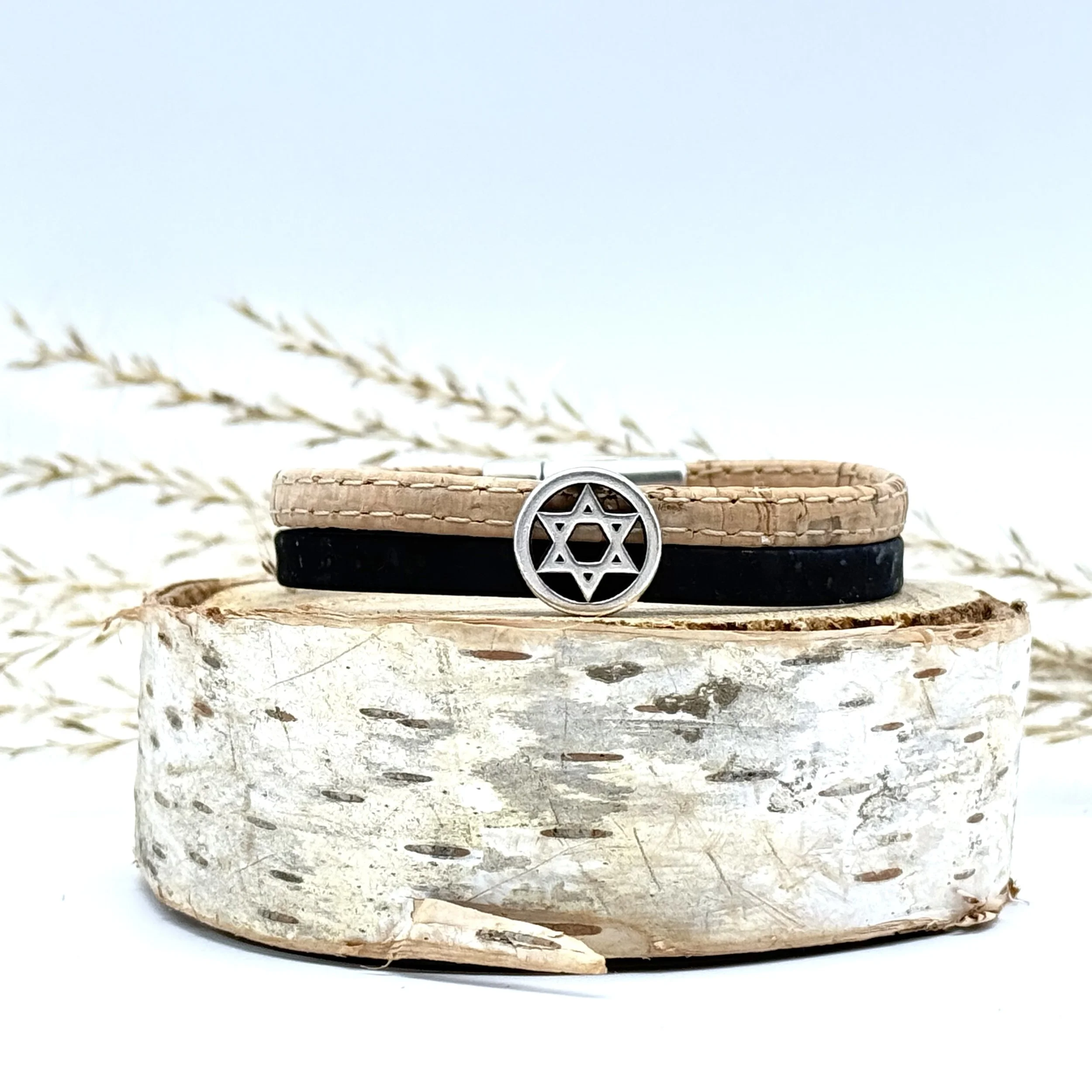 Classic star of david black cork 1.jpg