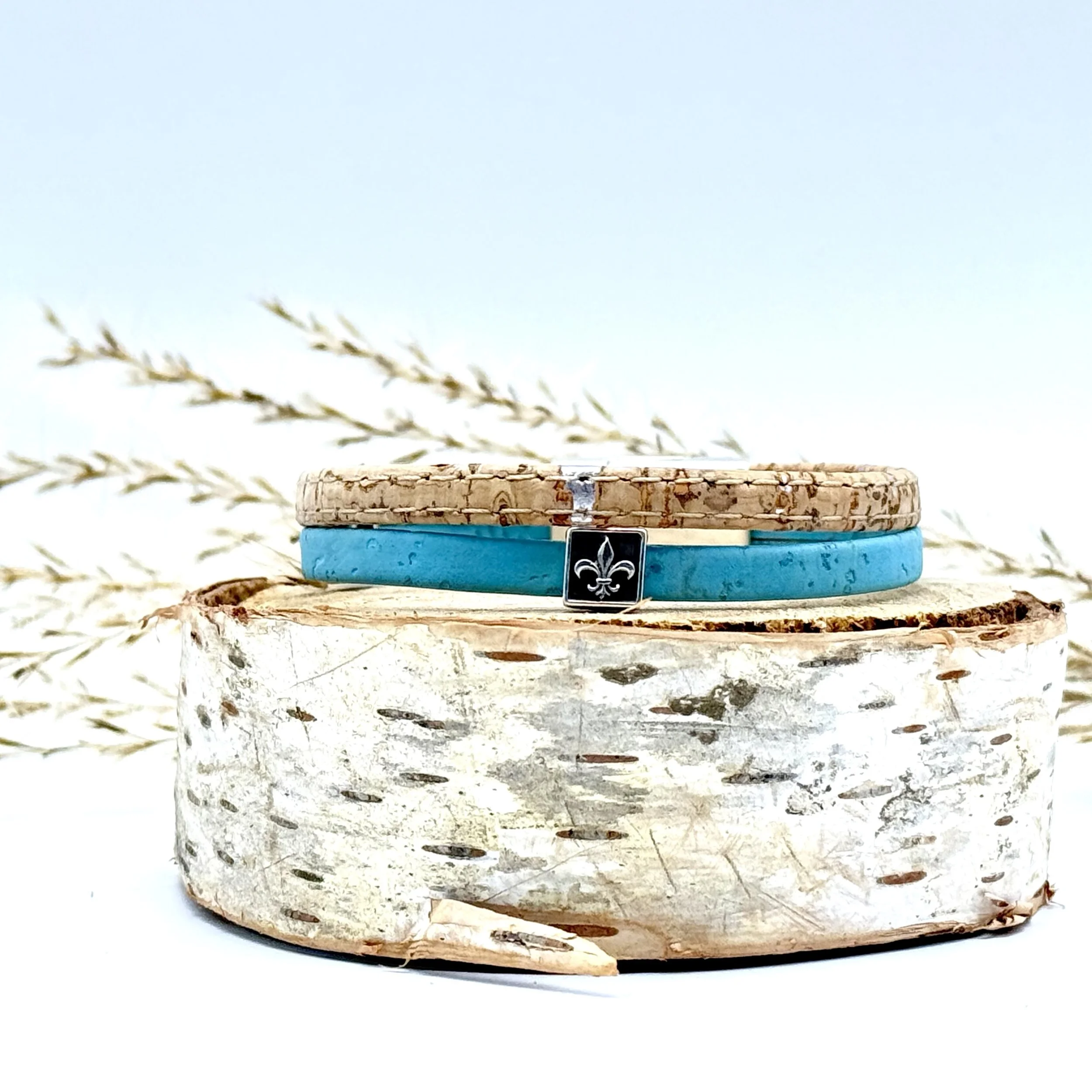classic fleur de lis ocean blue cork1.jpg