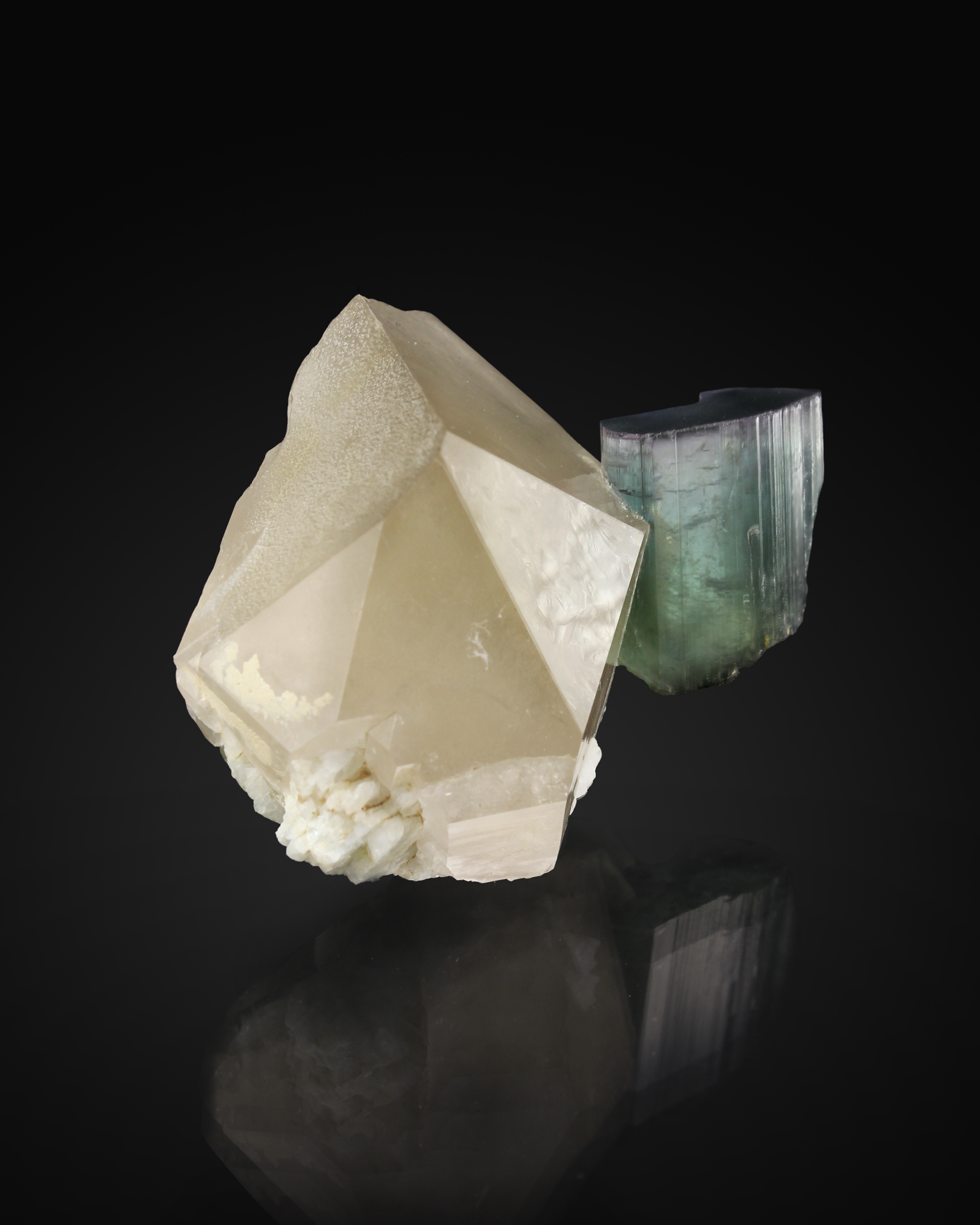 TOURMALINE ON QUARTZ -Cryo-Genie Mine, Warner Springs, California -Dexter Morrison specimen