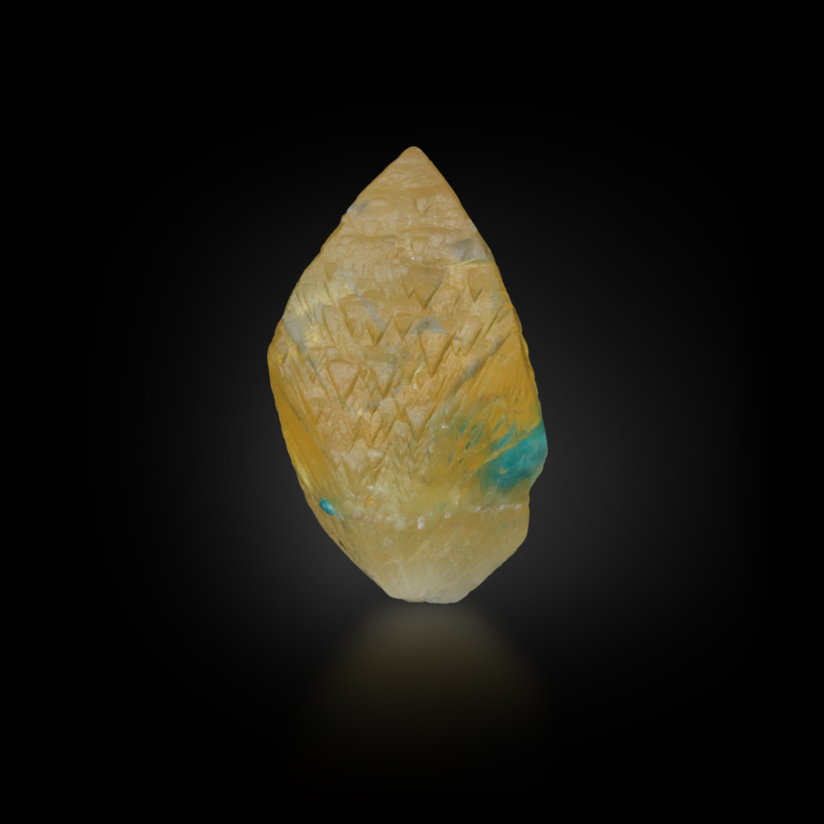 CALCITE WITH CAVANSITE - Wagholi Quarry, Pune District, Maharashtra, India 