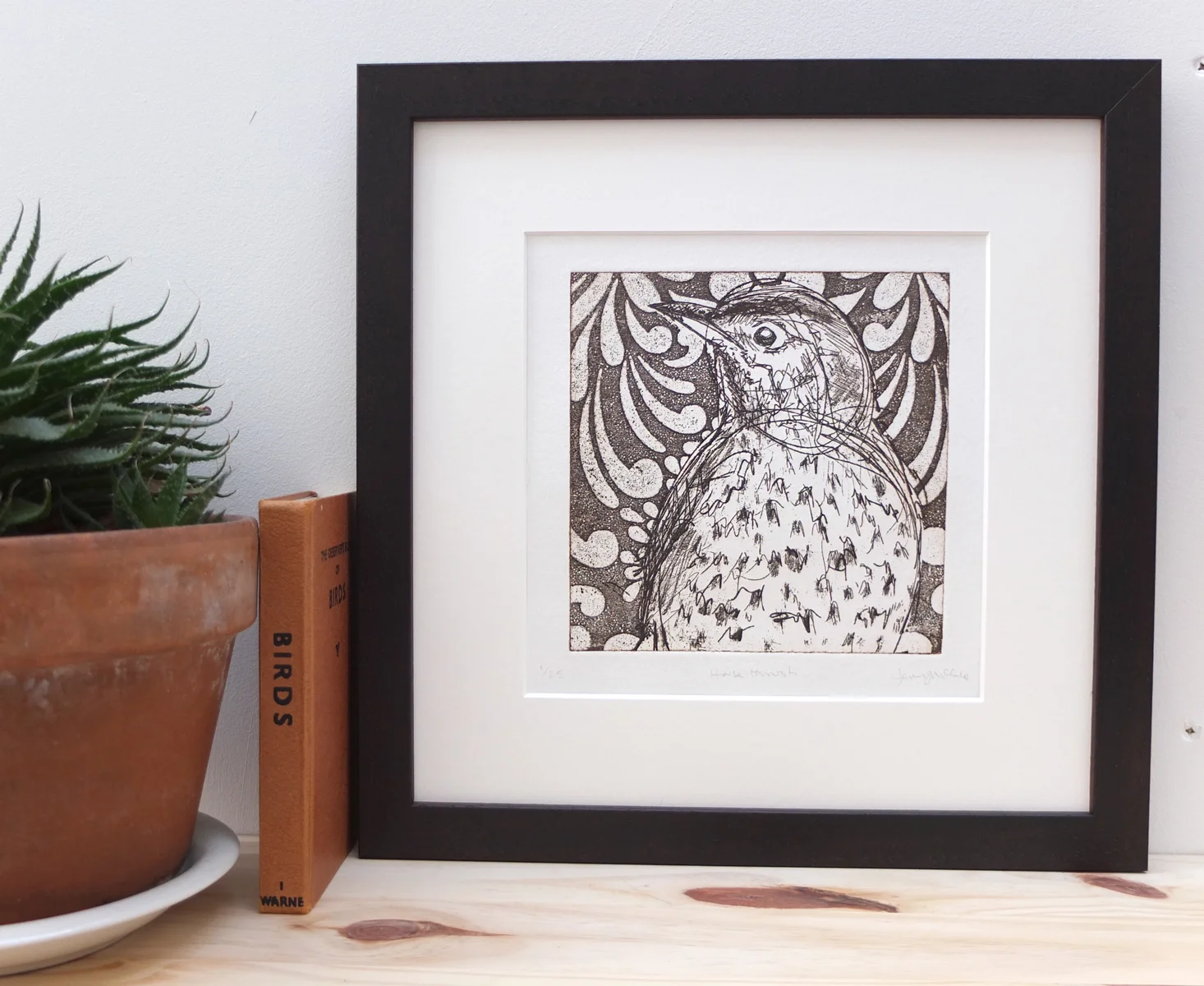 House thrush. 2016. Etching. Edition of 25. SOLD OUT