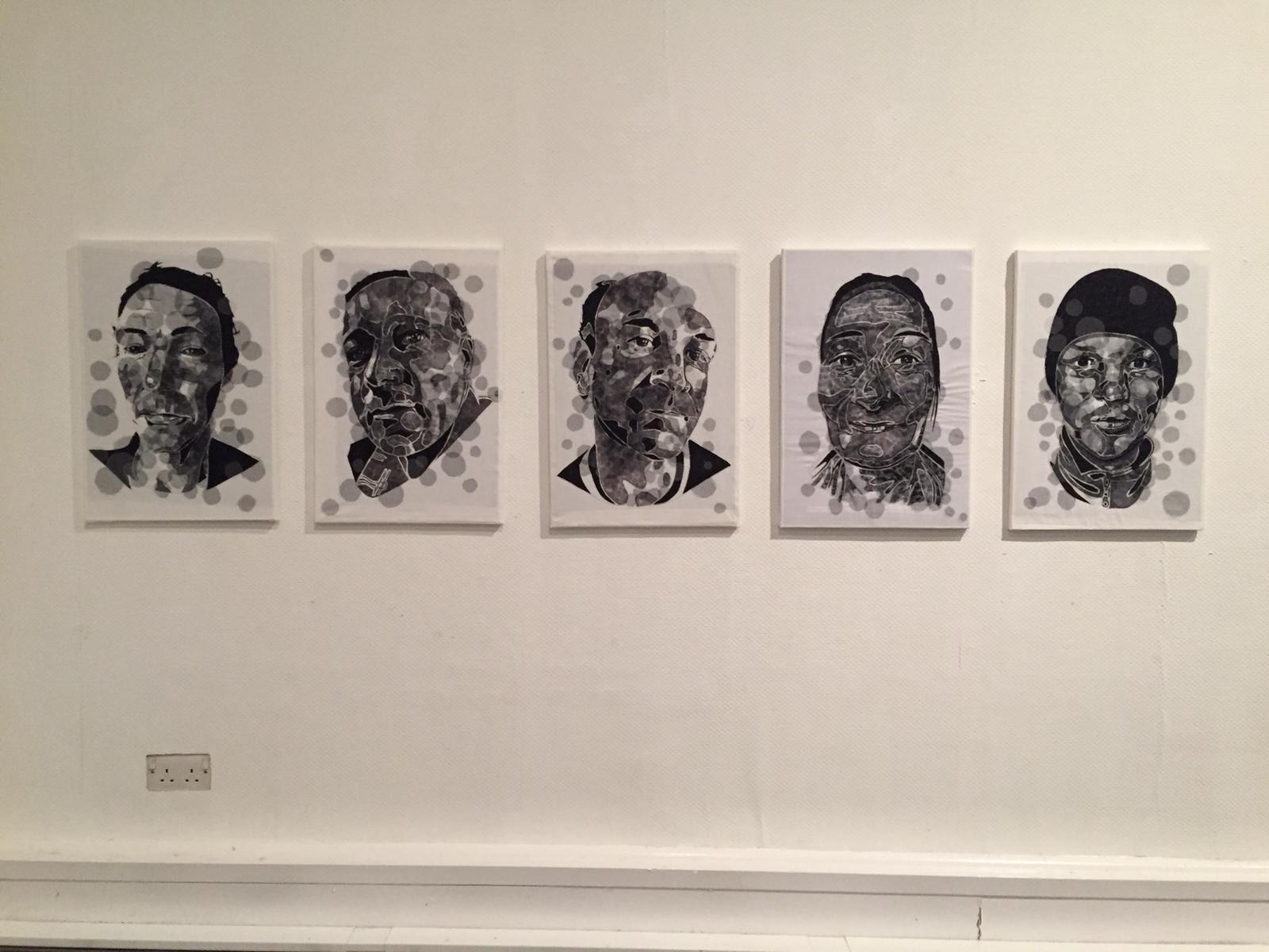 Embroidered portraits by James Fox