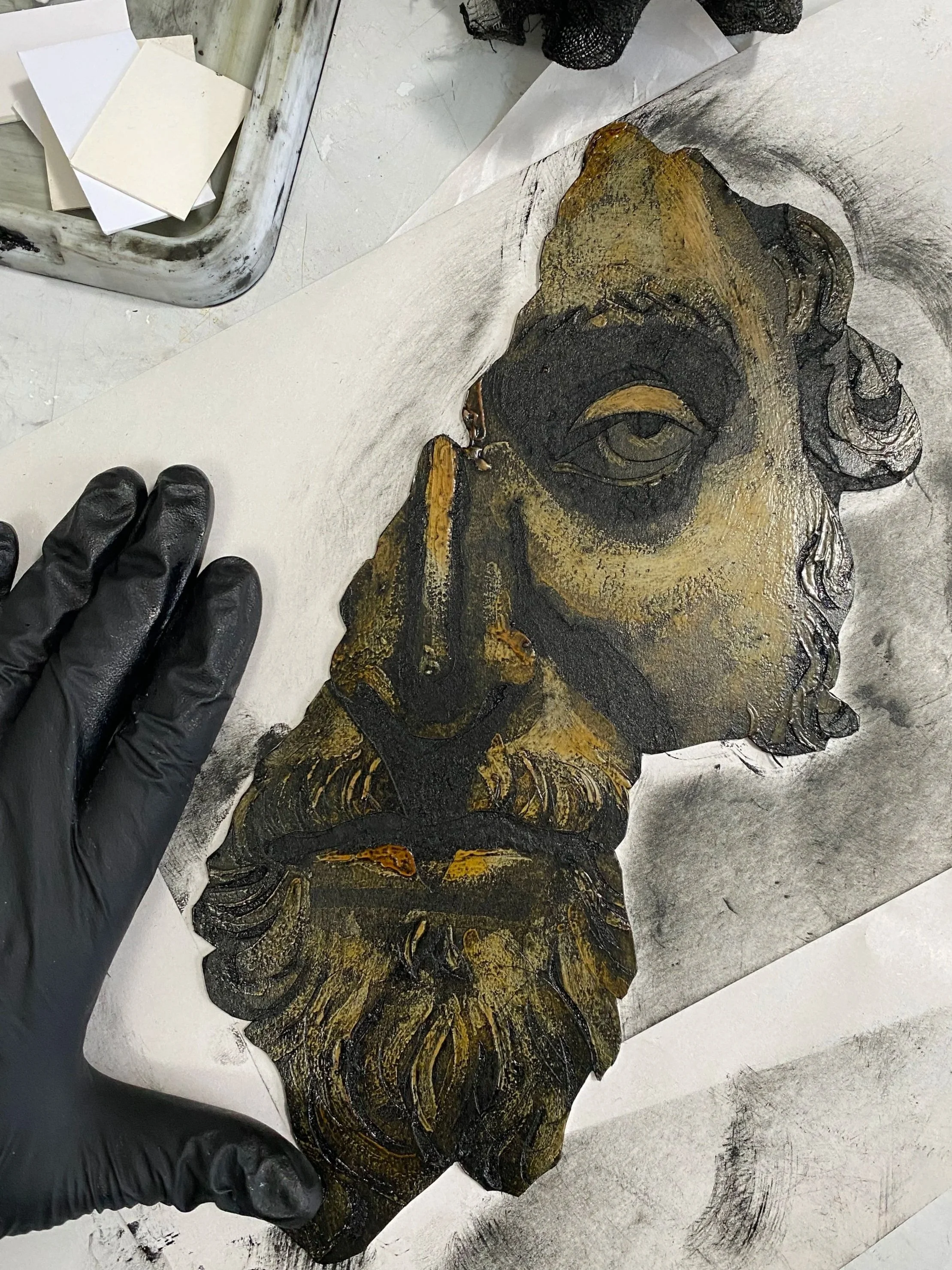 2 day Collagraph workshop The Limes studios, near Harrogate 