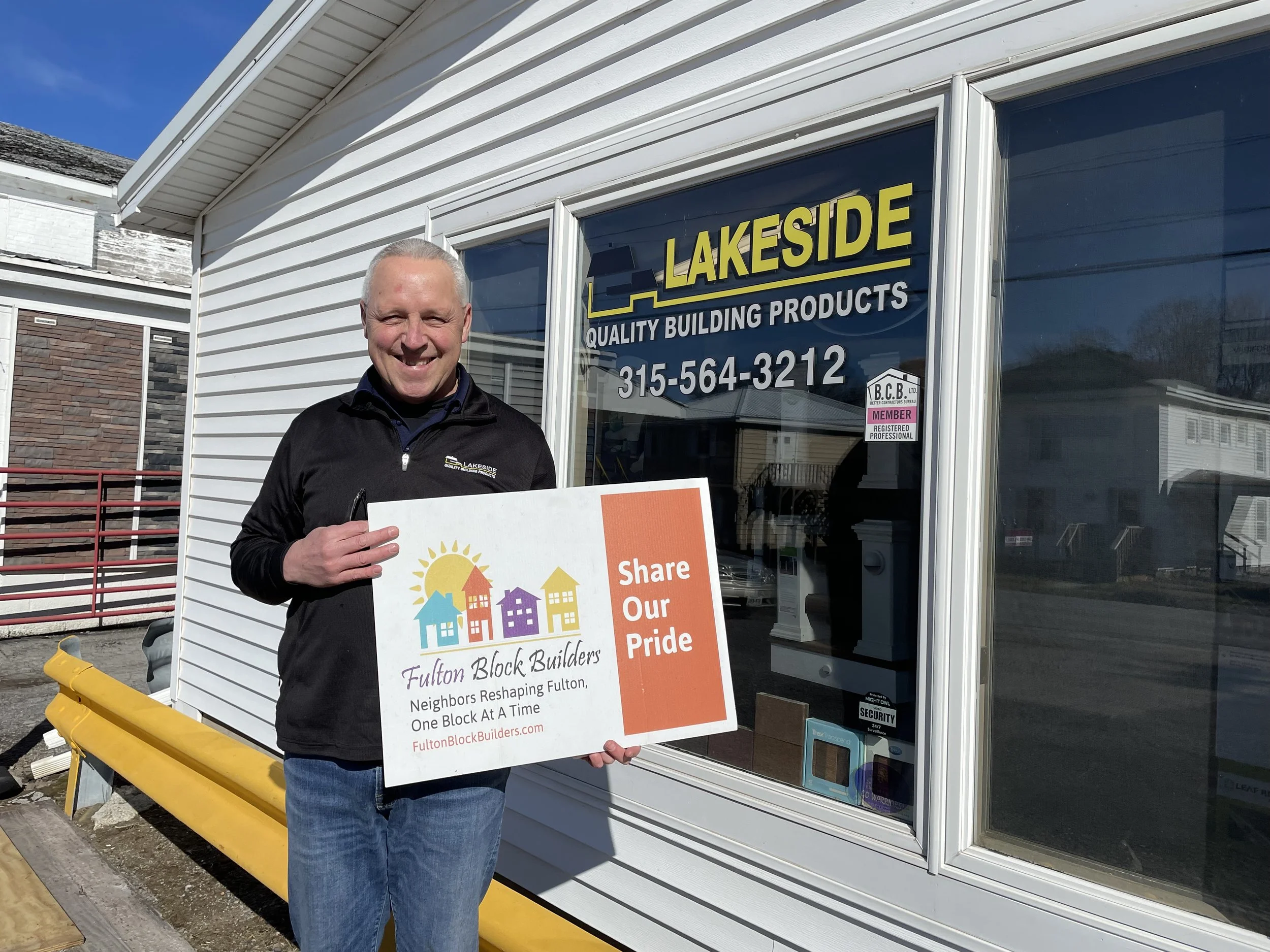 Lakeside Roofing and Siding Sees Fulton Block Builders as a Solid