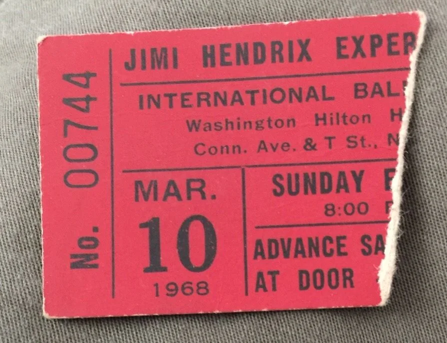 ebay find: jimi hendrix concert ticket stub 