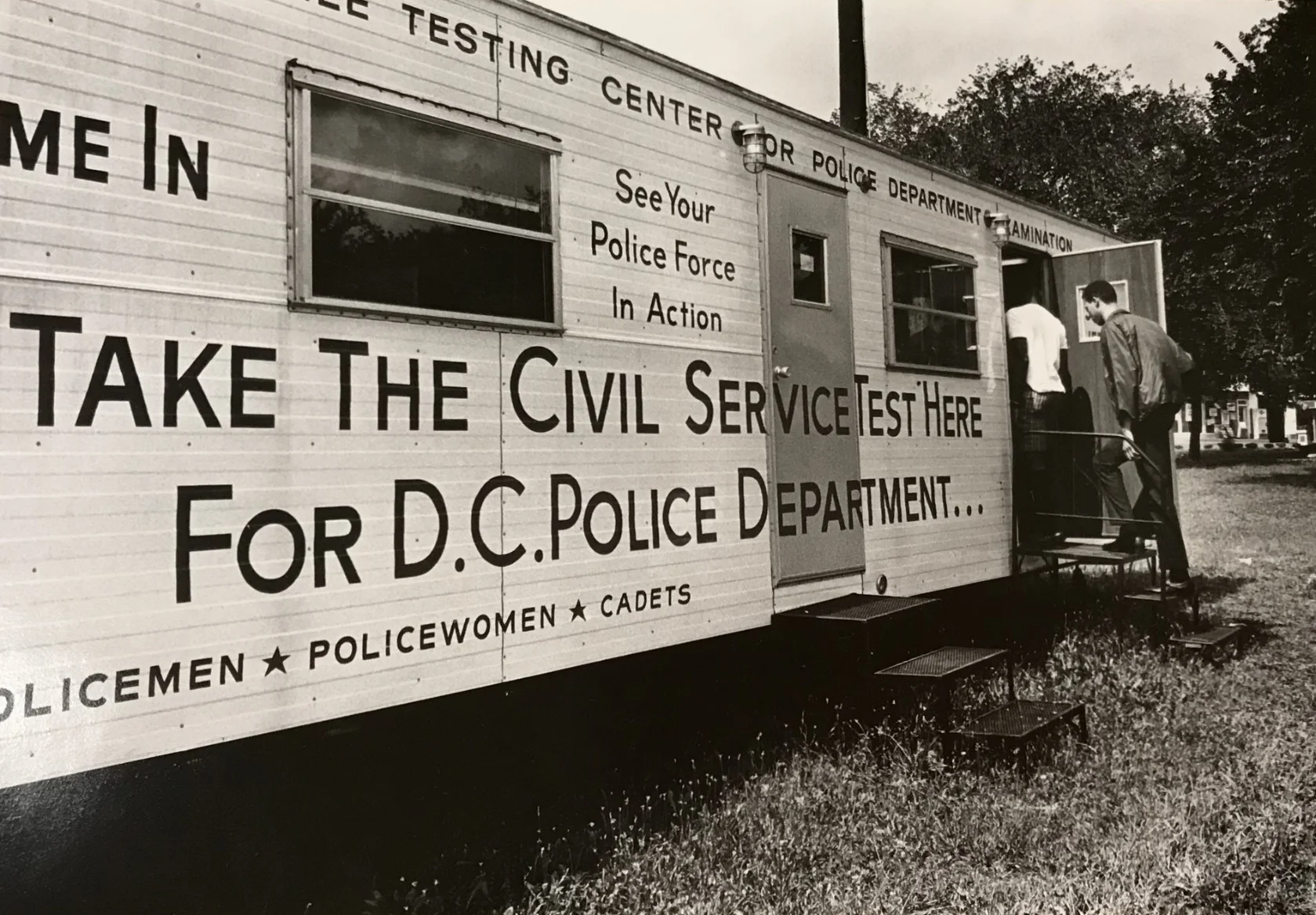 Notice that "policewomen" were also encouraged to apply. In 1968, there were very few. One was Rosiland Parker, who joined the police force in 1967. It does not appear that female teens were recruited in 1968.