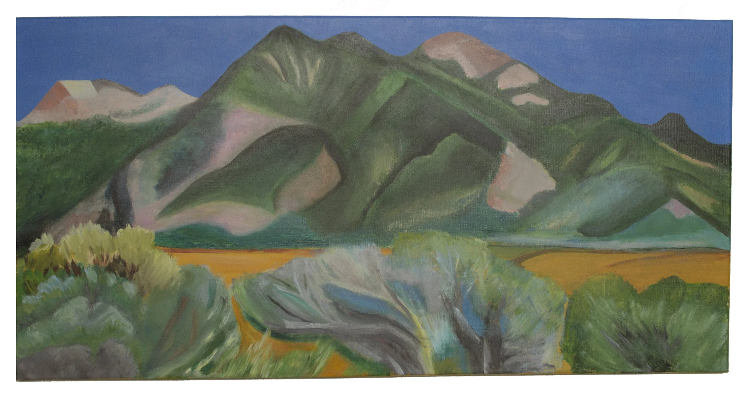 A Mountain View from an Artist's Studio