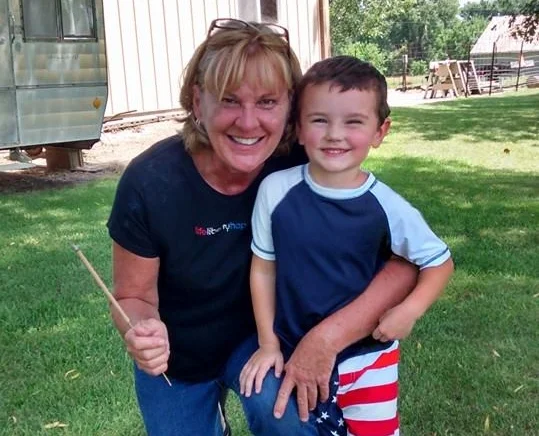  Candi with her grandson, Silas.