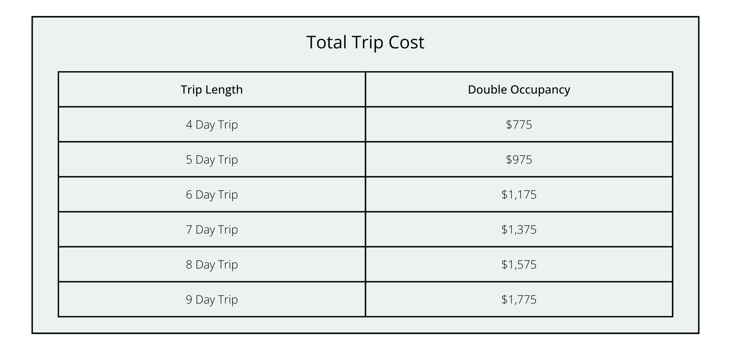 Group Trip Pricing — Humanity & Hope United