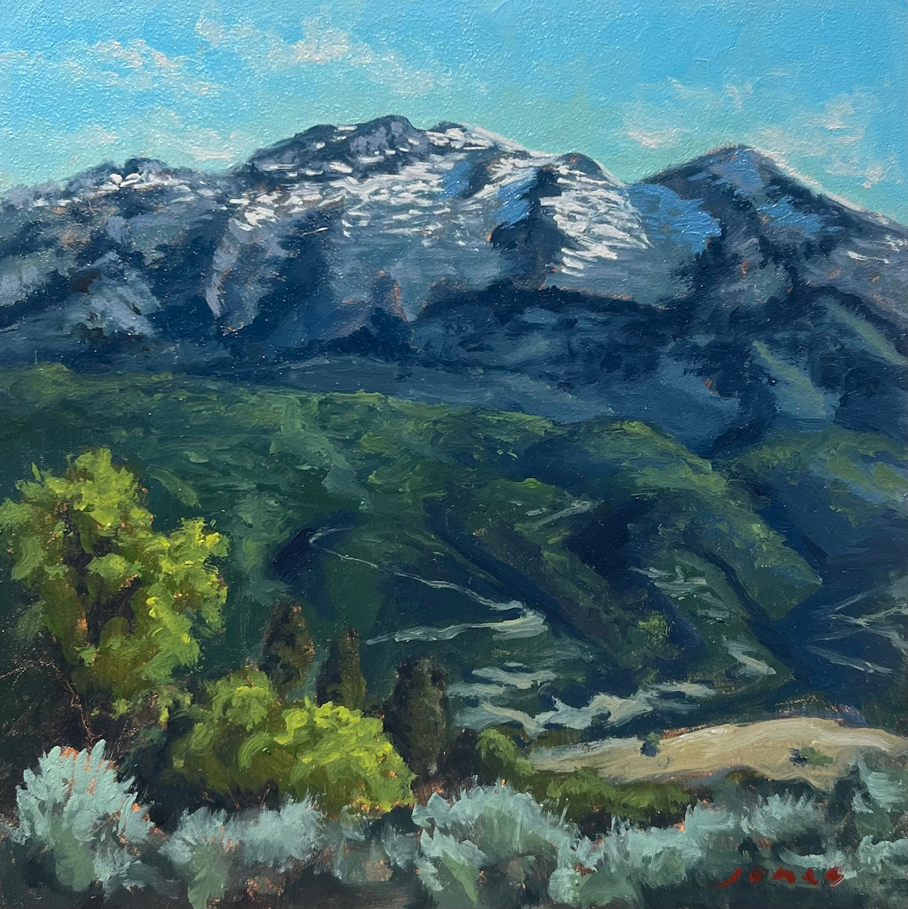 Lone Peak at Dawn - Original