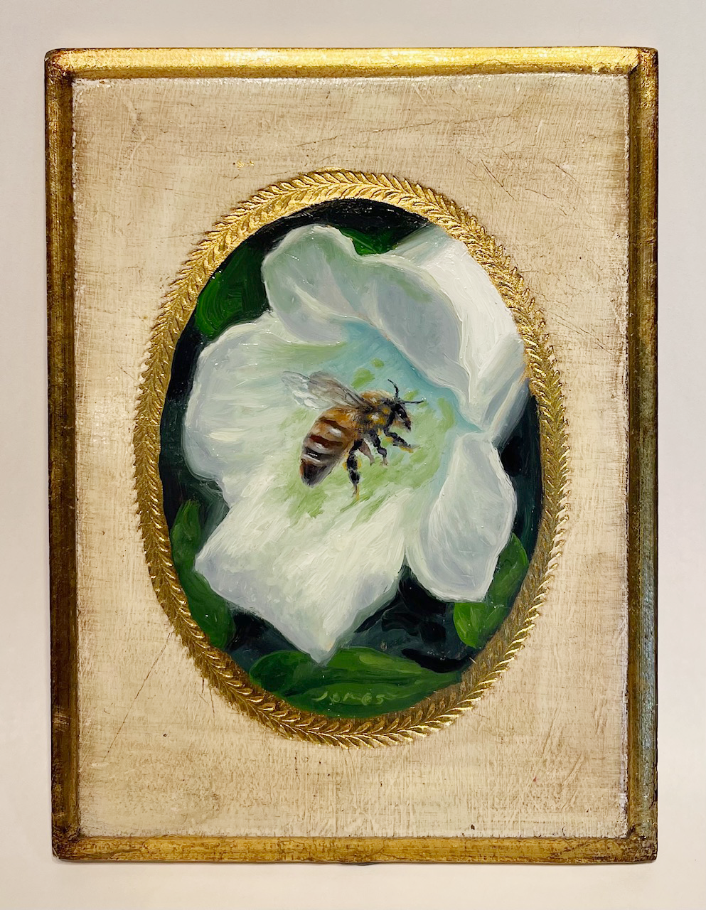 Bumblebee and Foxglove - Original