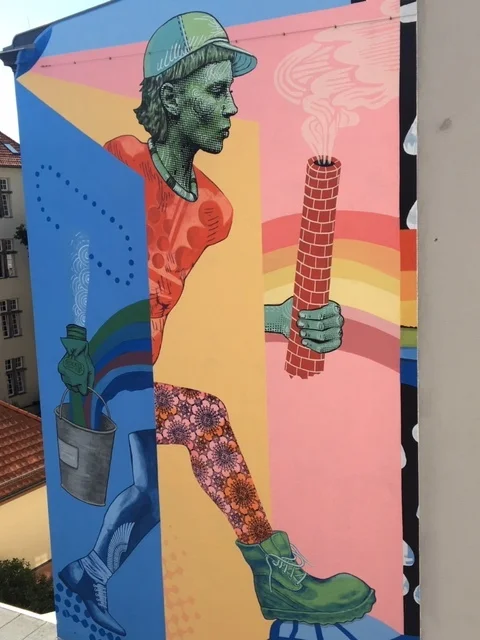 Viewed from our window at night. Interpretation up to you.