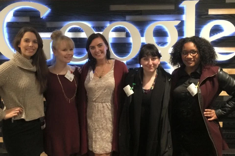 Networking with other women in technology at Google.