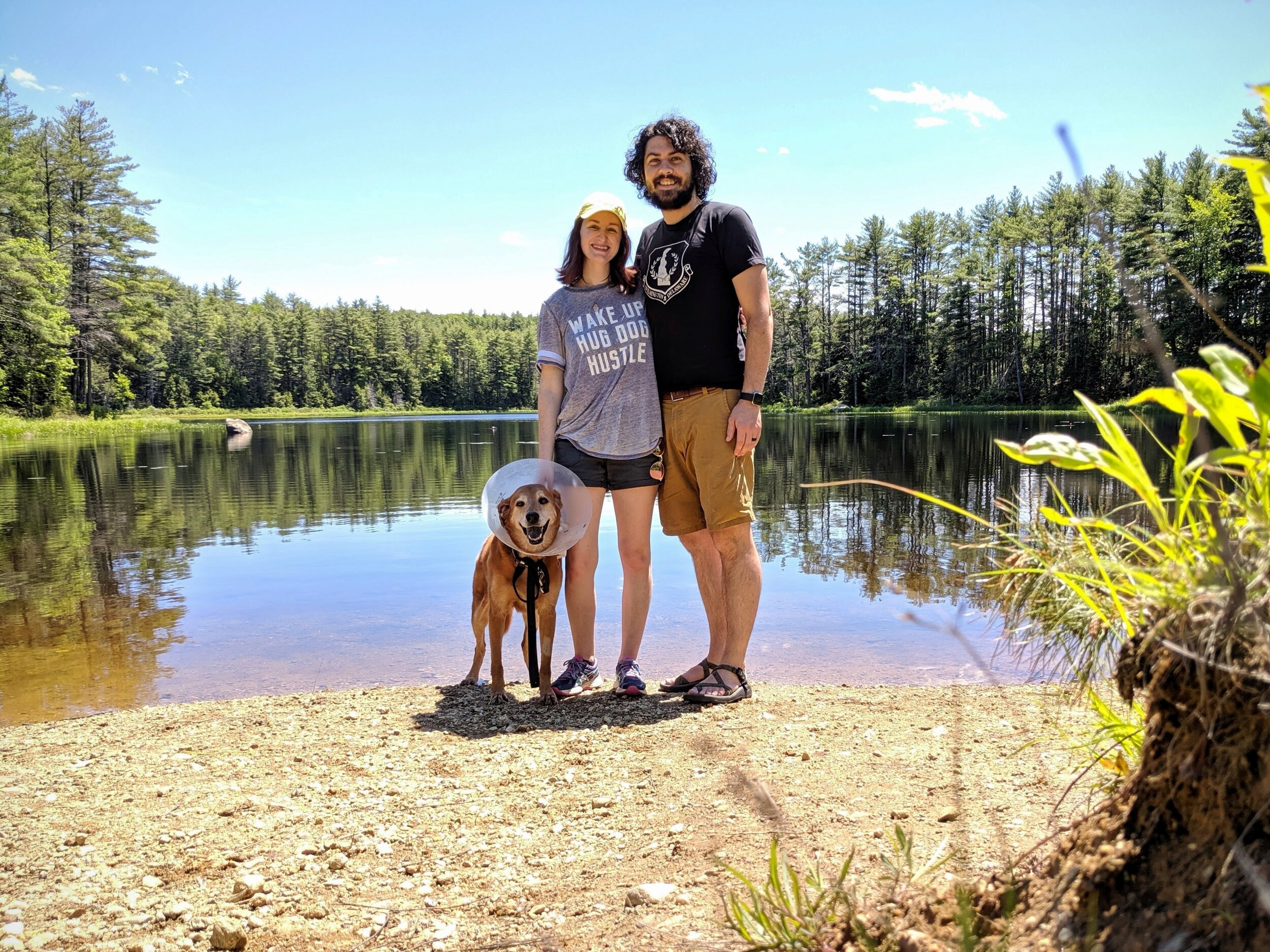  Family photo on a lake in NH 