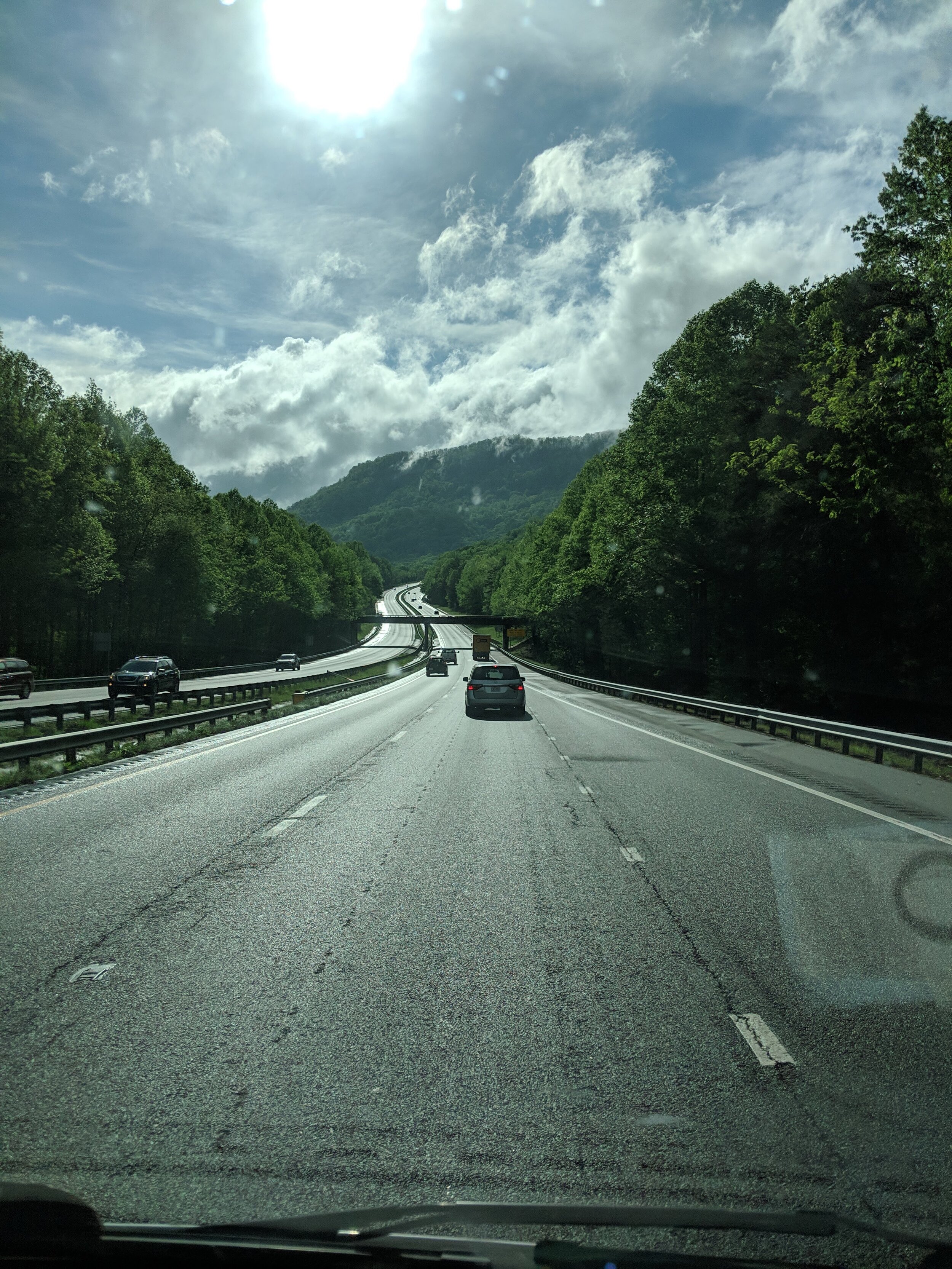  Driving through the Blue Ridge Mountains 