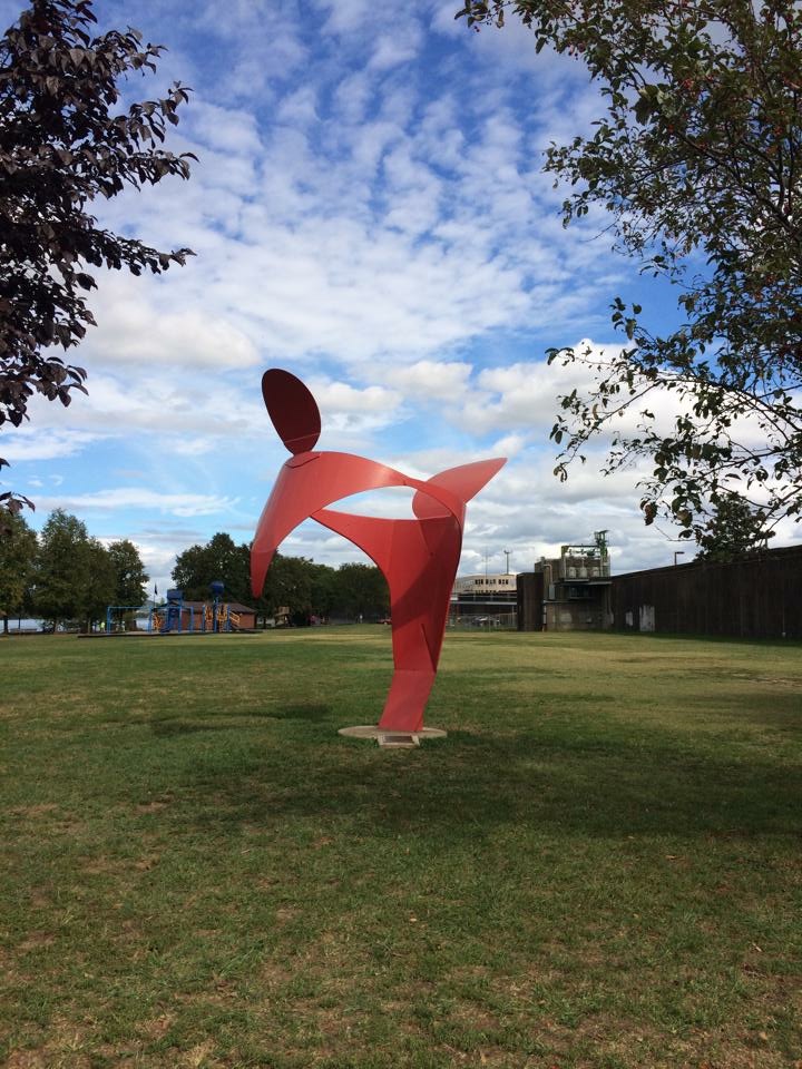 Dancing With Max, painted steel