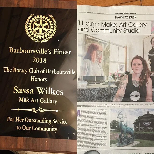 Guys! We're famous!! #makeartbville #betterbville #nonprofit