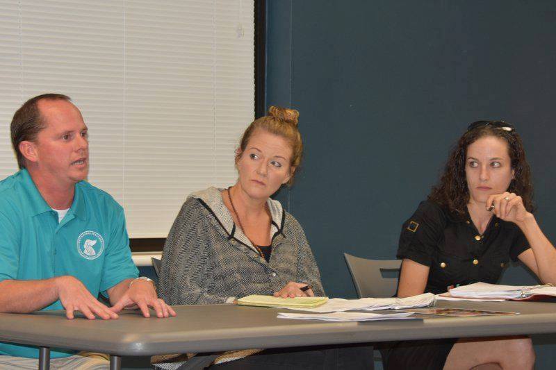 Kate Bierman (right) sits on the Animal Shelter Oversight Committee 