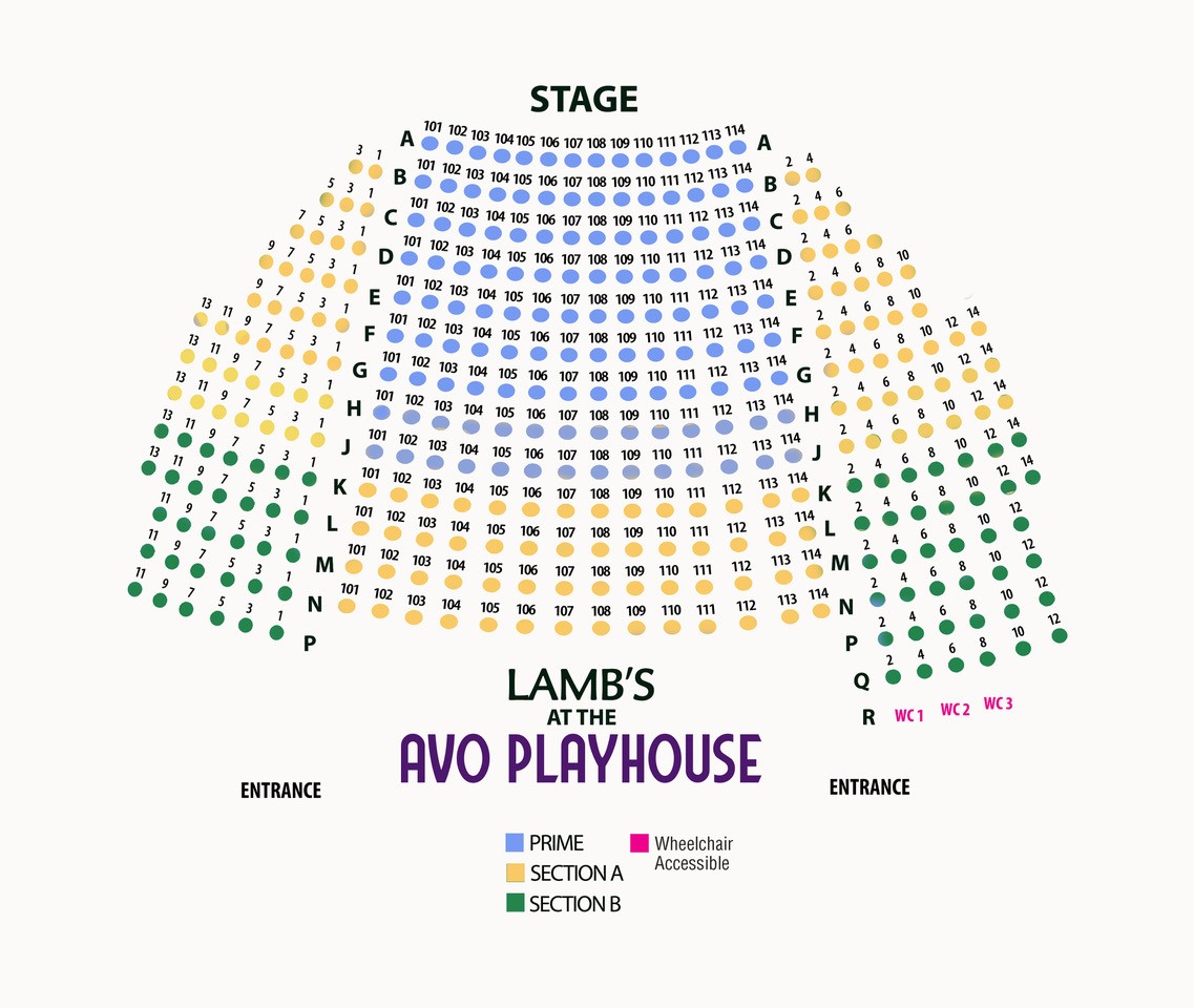 Million Dollar Theater Seating Chart