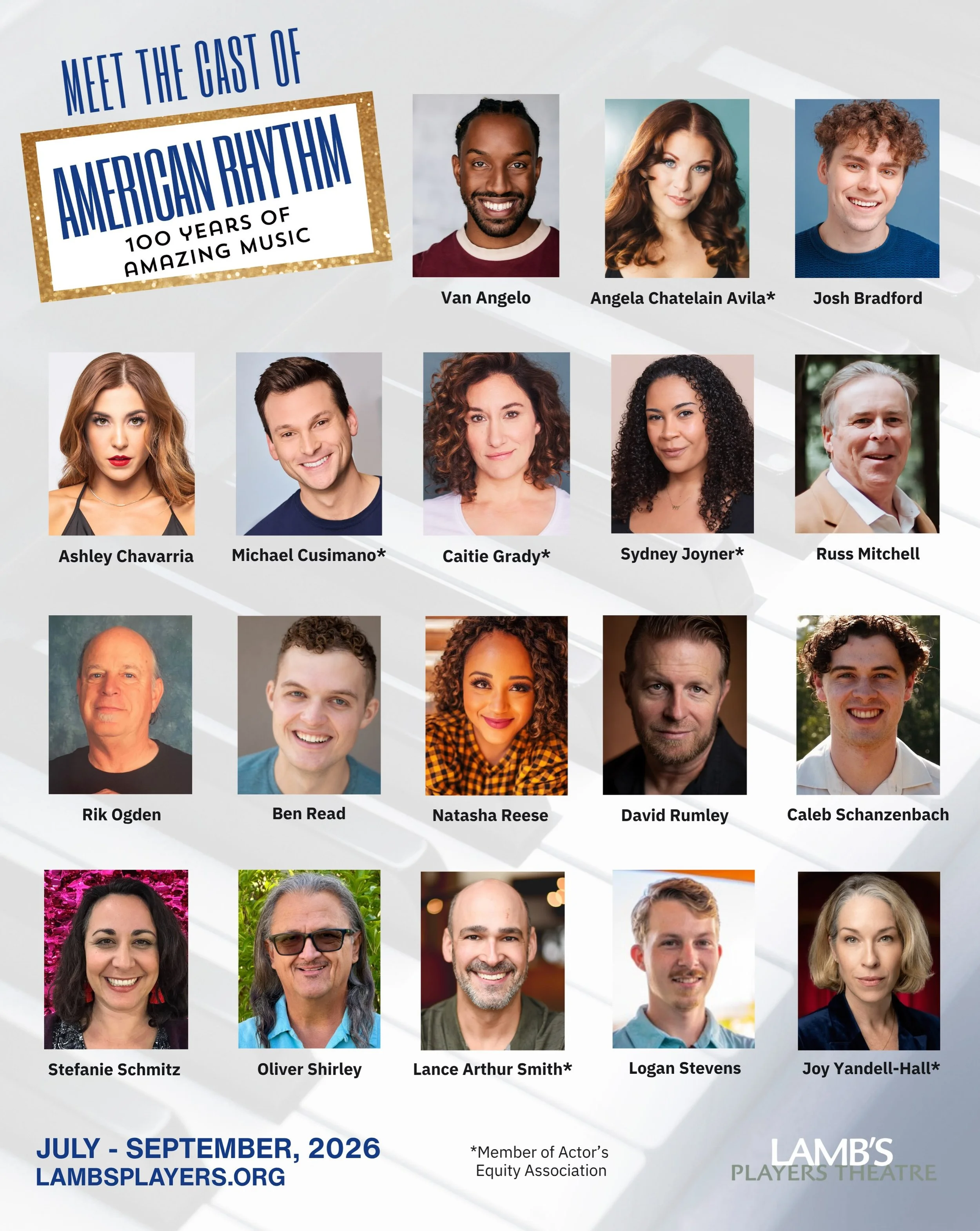 🎶 Meet the Cast &amp; Creative Team of American Rhythm!👇A production like this takes an incredible team of artists, both onstage and behind the scenes. We&rsquo;re so grateful for everyone who brought American Rhythm to life, and we can&rsquo;t wai