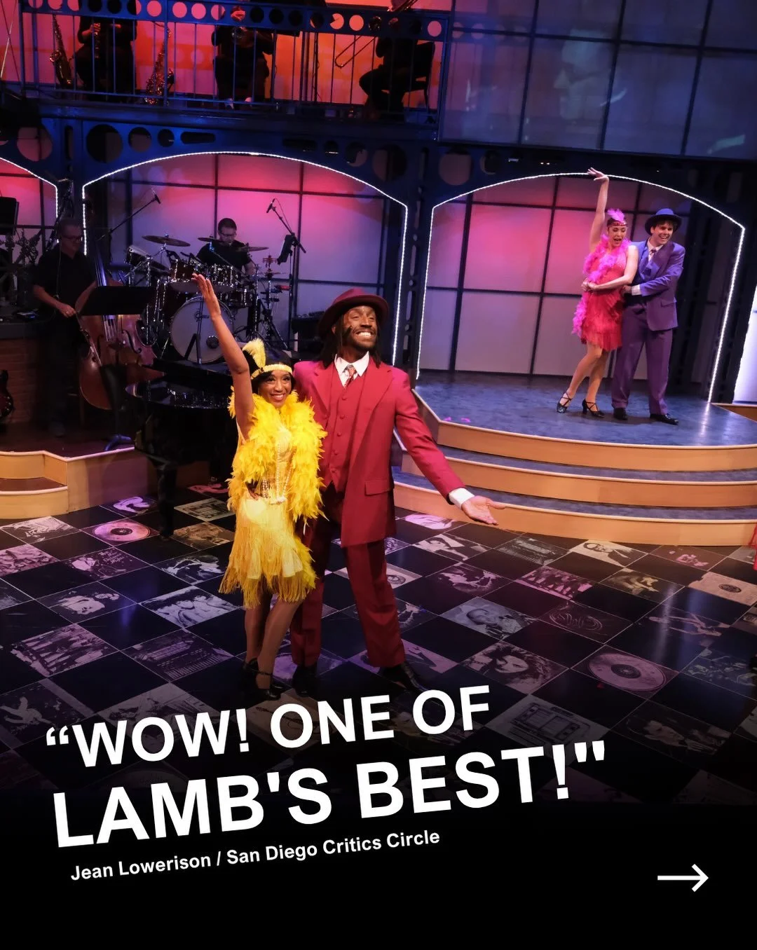 ⭐ &ldquo;WOW! One of LAMB&rsquo;S best!&rdquo; ⭐ &mdash; Jean Lowerison, San Diego Critics Circle

🎶 Come experience the show that&rsquo;s filling the theatre with music, memories, and standing ovations. AMERICAN RHYTHM has extended into October. Do