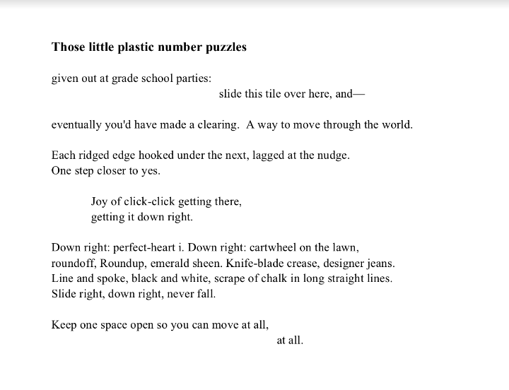 "Those little plastic number puzzles"