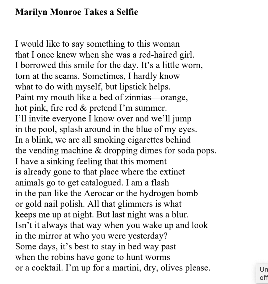 Marilyn Monroe Takes a Selfie