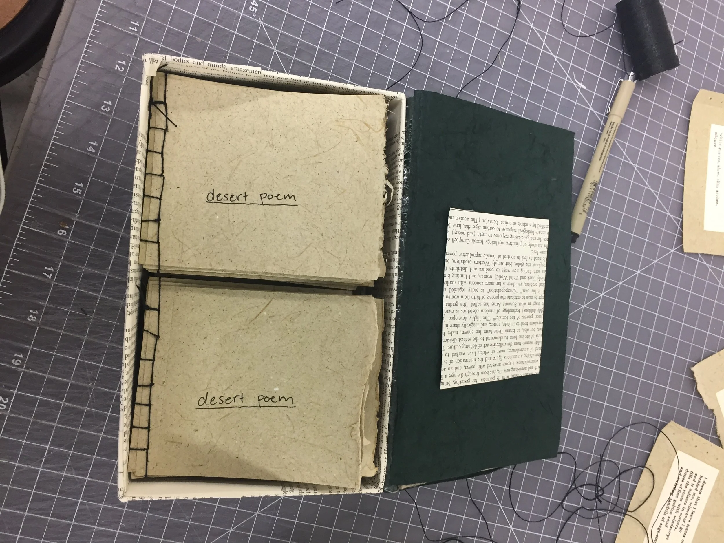  desert poem, 2016  edition of 10  (1 left available for purchase! contact if interested) 