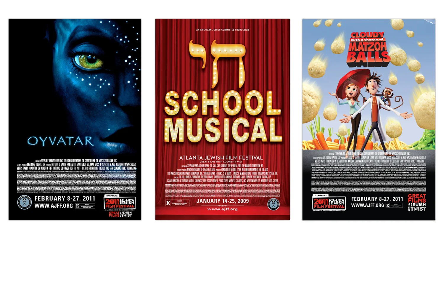  Six years with the festival and we've watched it grow to the largest in the nation.&nbsp;From direct mail postcards to theater posters, they just get jewishier. 