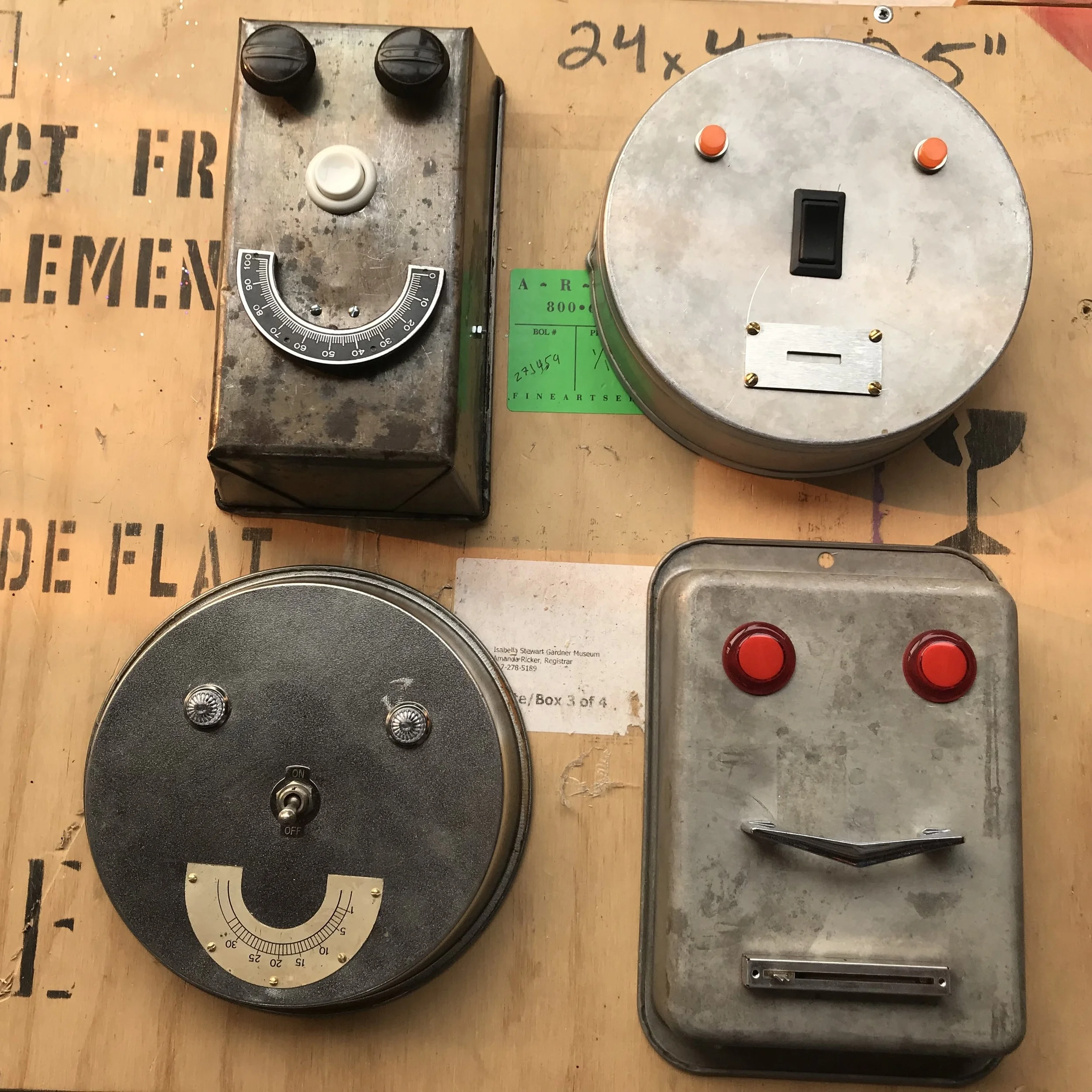 Found Faces for EB Mini Maker Faire