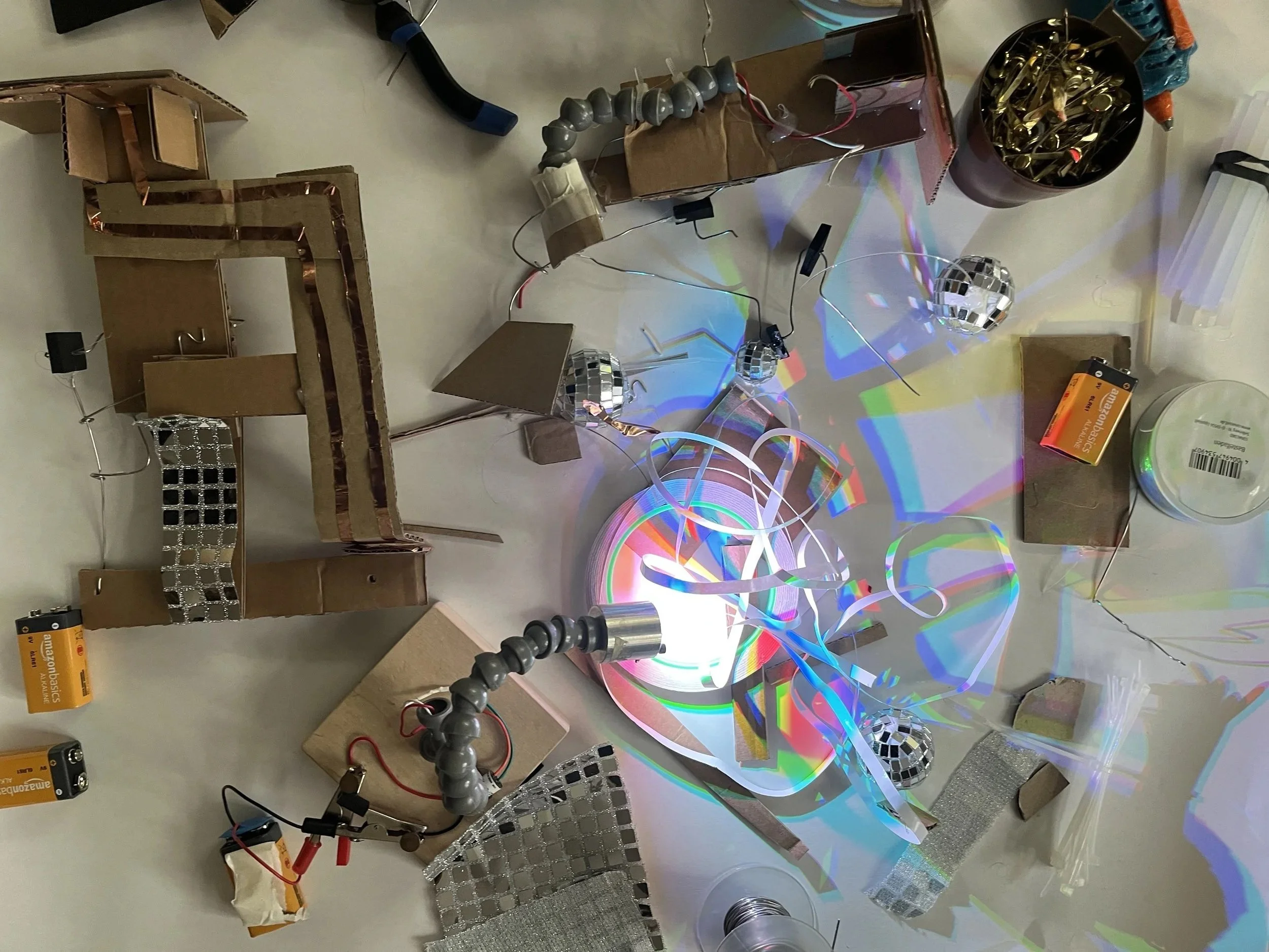 #LightUpPopUpTober Cardboard Automata