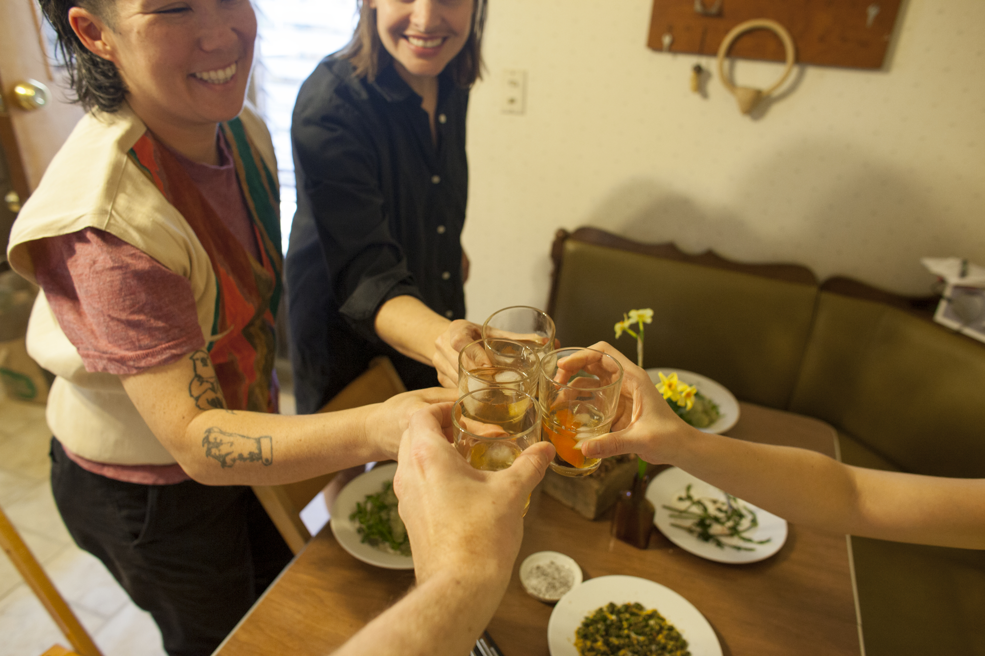    A toast with General Sisters, 10 April 2017. Photo by Colter Harper   