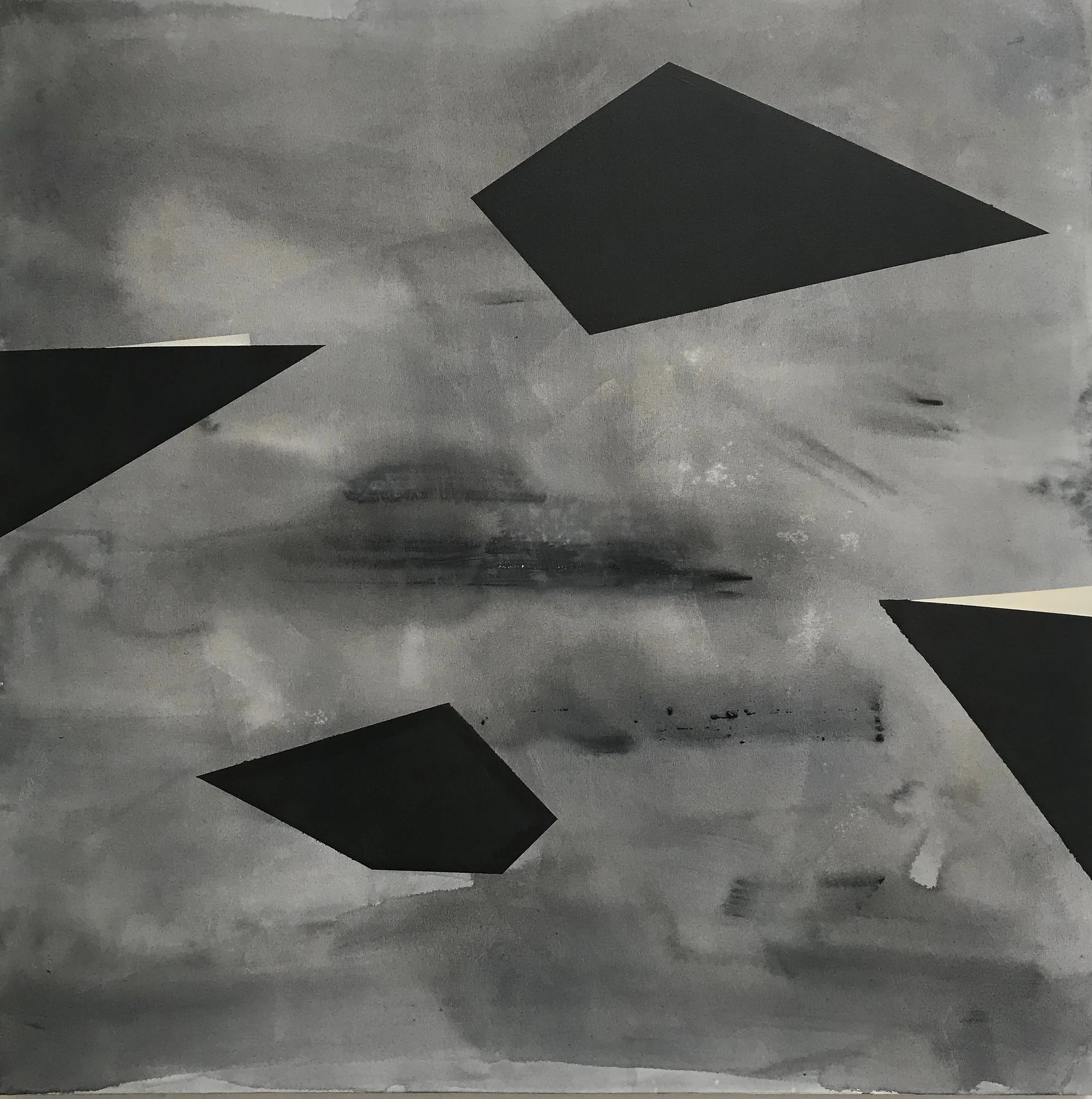 Figure 1. Torkwase Dyson. Council (Water Table) , 2018. Acrylic on Canvas, 60 × 60 inches, 152.4 × 152.4 cm, Signed and Dated. Courtesy of the artist and Davidson Gallery.