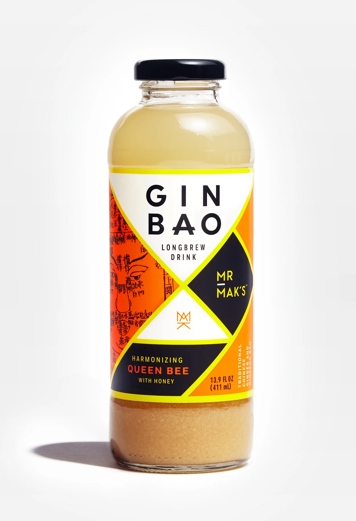 Mr. Mak's Queen Bee Ginbao packaging designed by Abby Haddican at Werner Design Werks