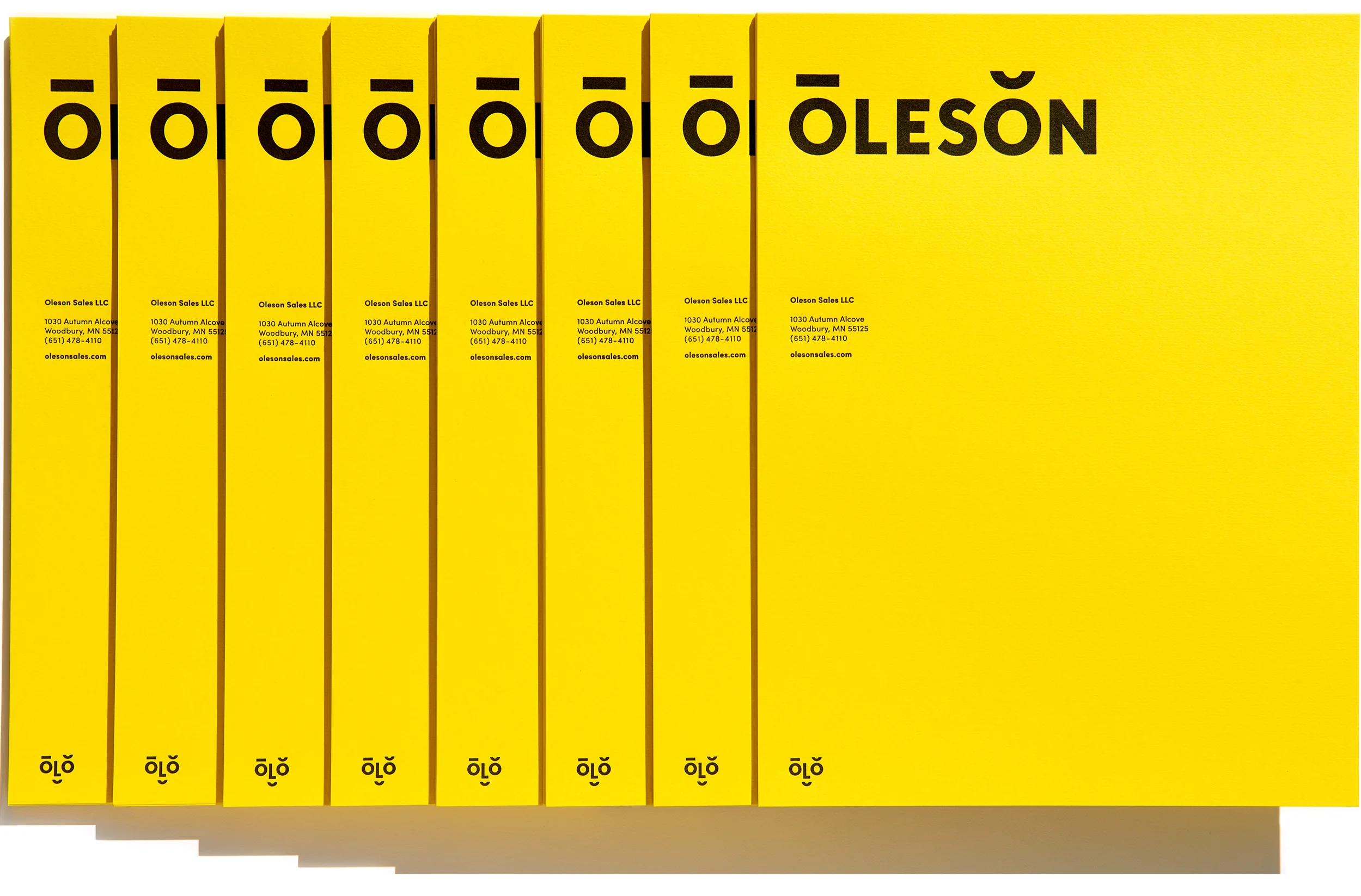 Oleson brand identity designed by Abby Haddican at Werner Design Werks