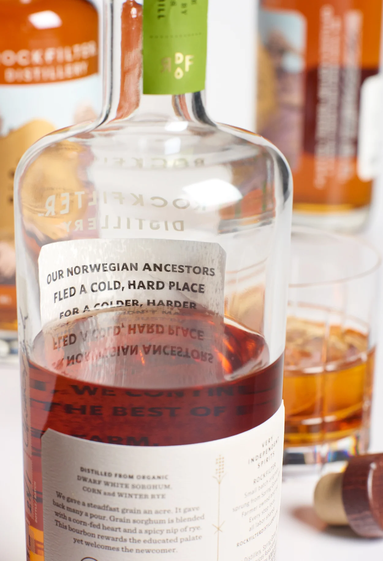 RockFilter Distillery packaging design by Abby Haddican and Sarah Forss at Werner Design Werks