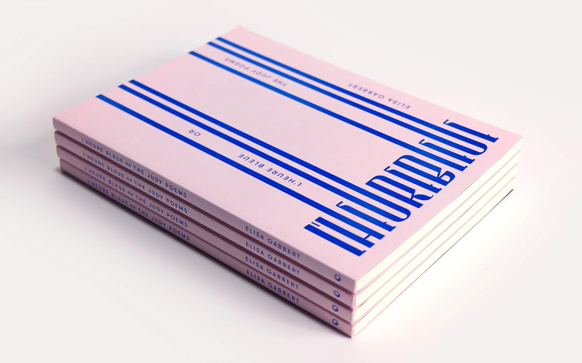 L’Heure Bleue book cover designed by Minnesota-based designer Abby Haddican.