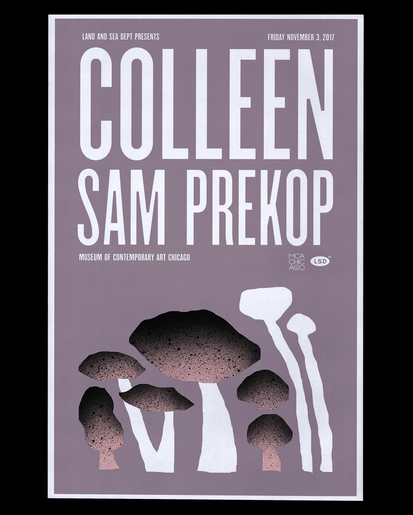 Colleen & Sam Prekop at MCA Chicago Poster, 2017