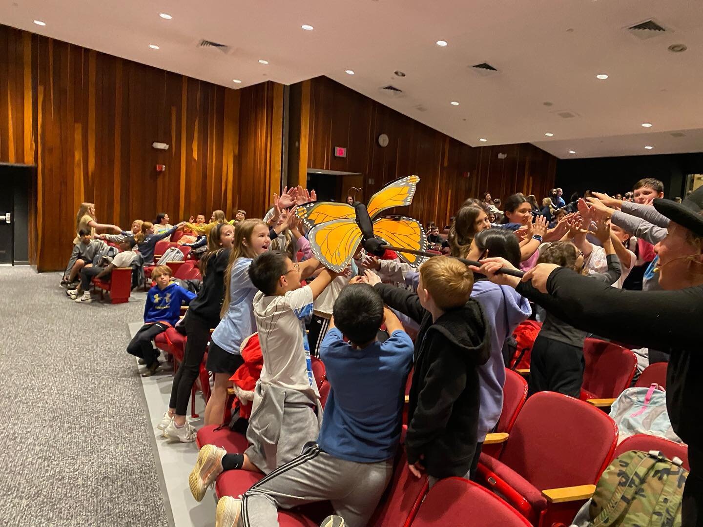 Today is Giving Tuesday, so we are sharing images from a recent performance in a CT school allowing students to find joy in live shared arts experiences.  The power of the imagination can lead to innovation and progress through independent thinking, 