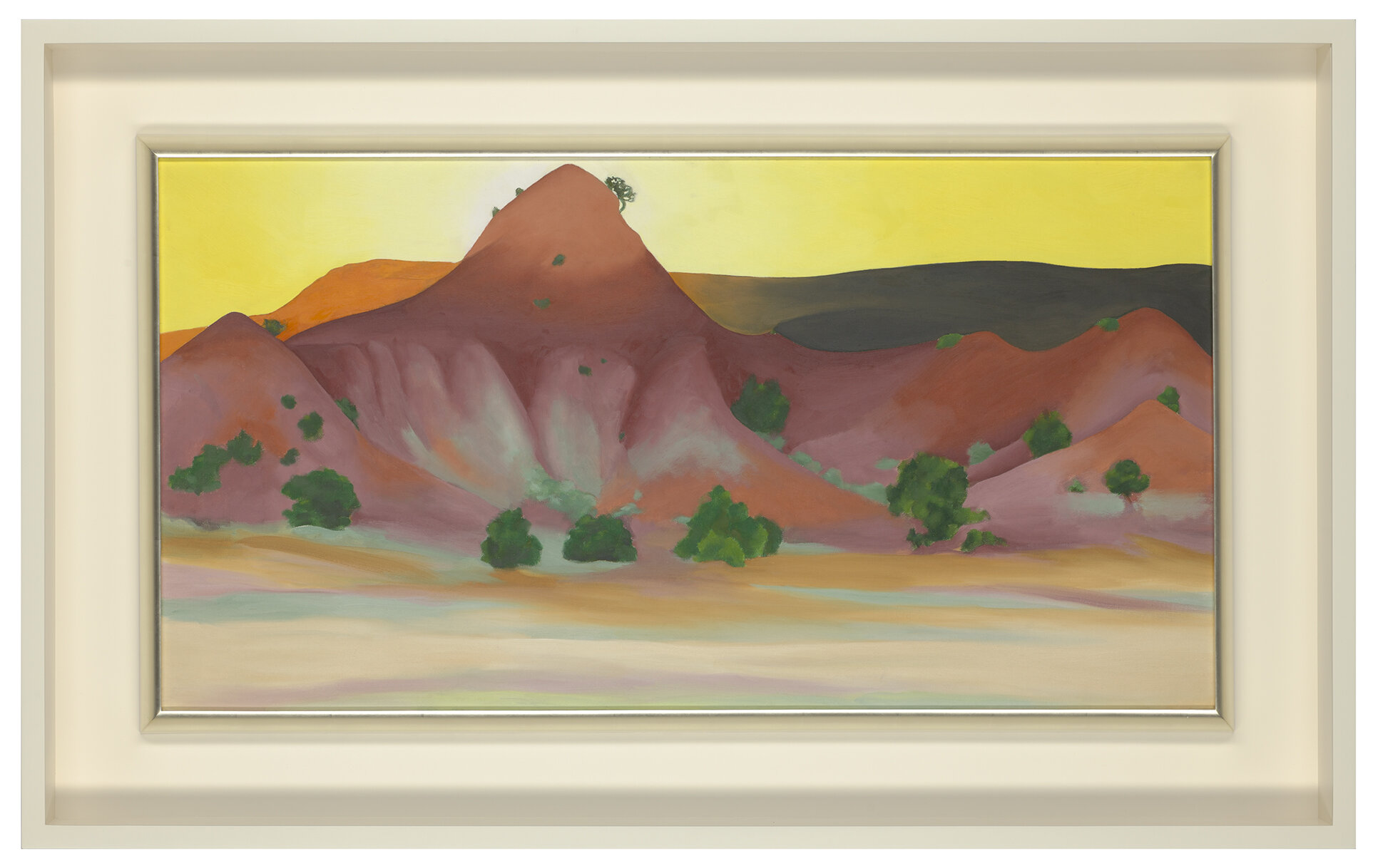  GEORGIA O’KEEFFE (1887-1986)   Hills and Mesa to the West , 1945. Oil on canvas. 19 x 36 inches. 