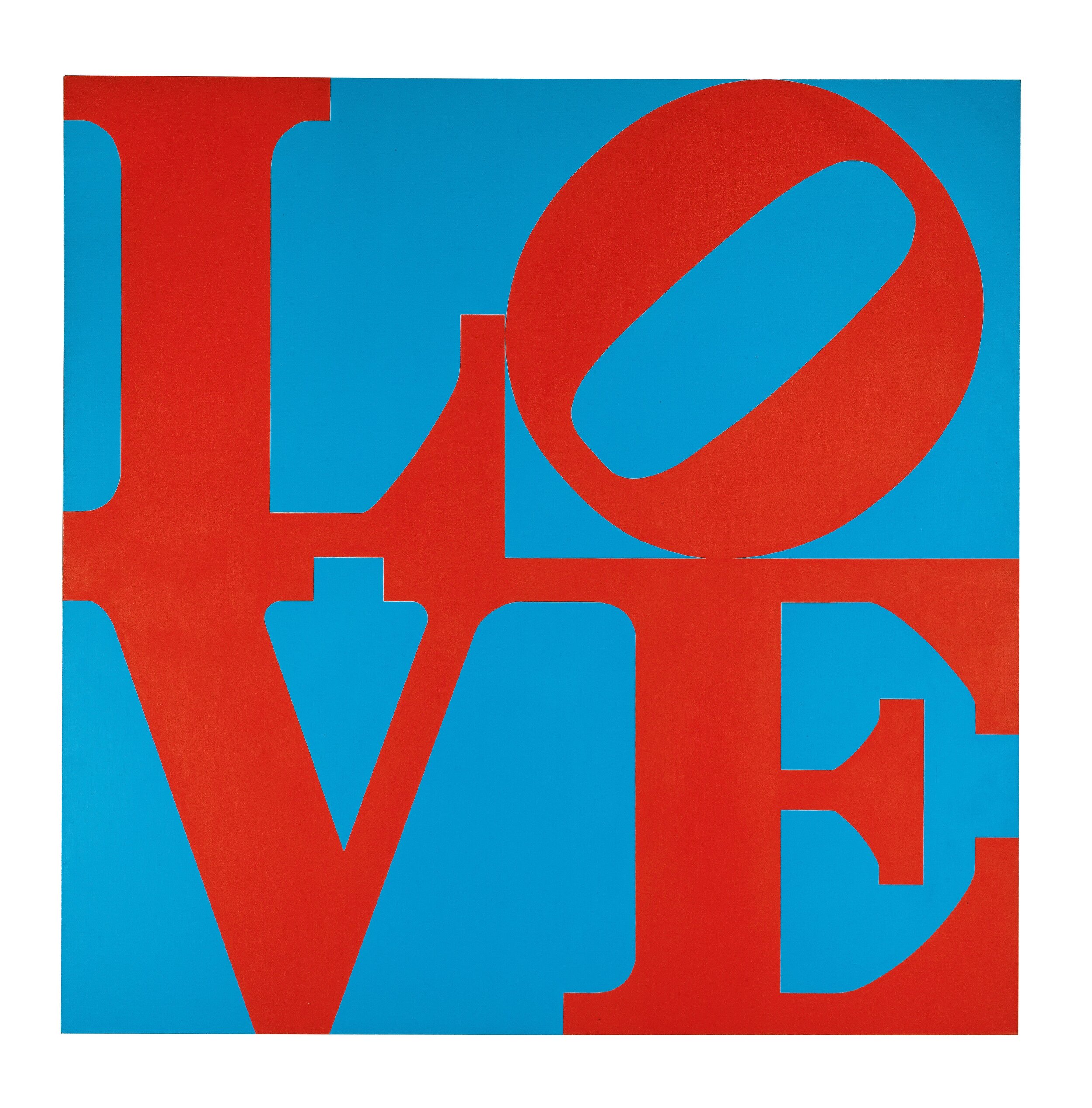  ROBERT INDIANA (1928-2018)    LOVE , 1967. Oil on canvas. 71 ½ by 71 5/8 inches. 