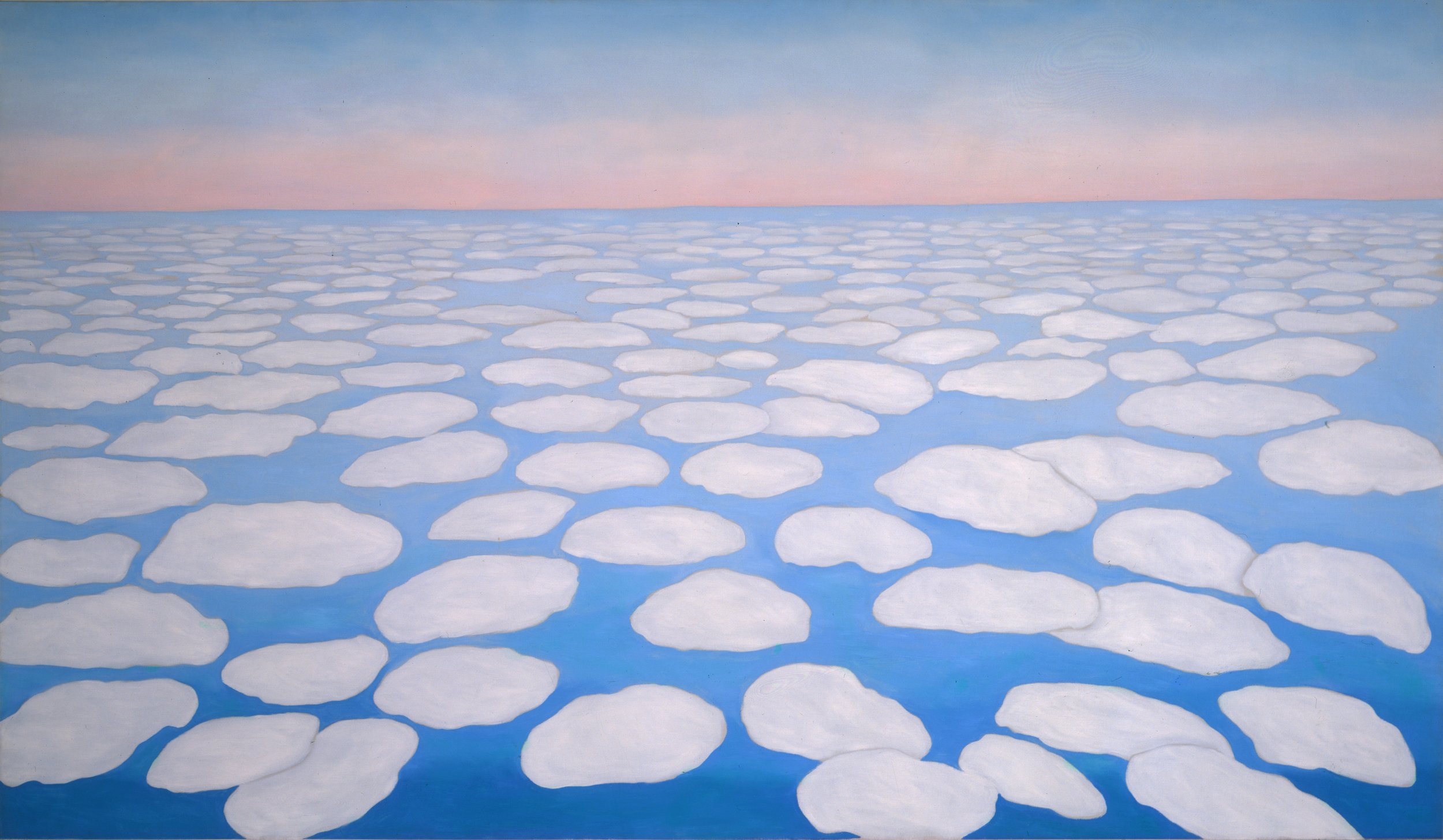  GEORGIA O’KEEFFE (1887-1986)   Sky Above Clouds II , 1962-63. Oil on canvas. 48 x 84 inches. 