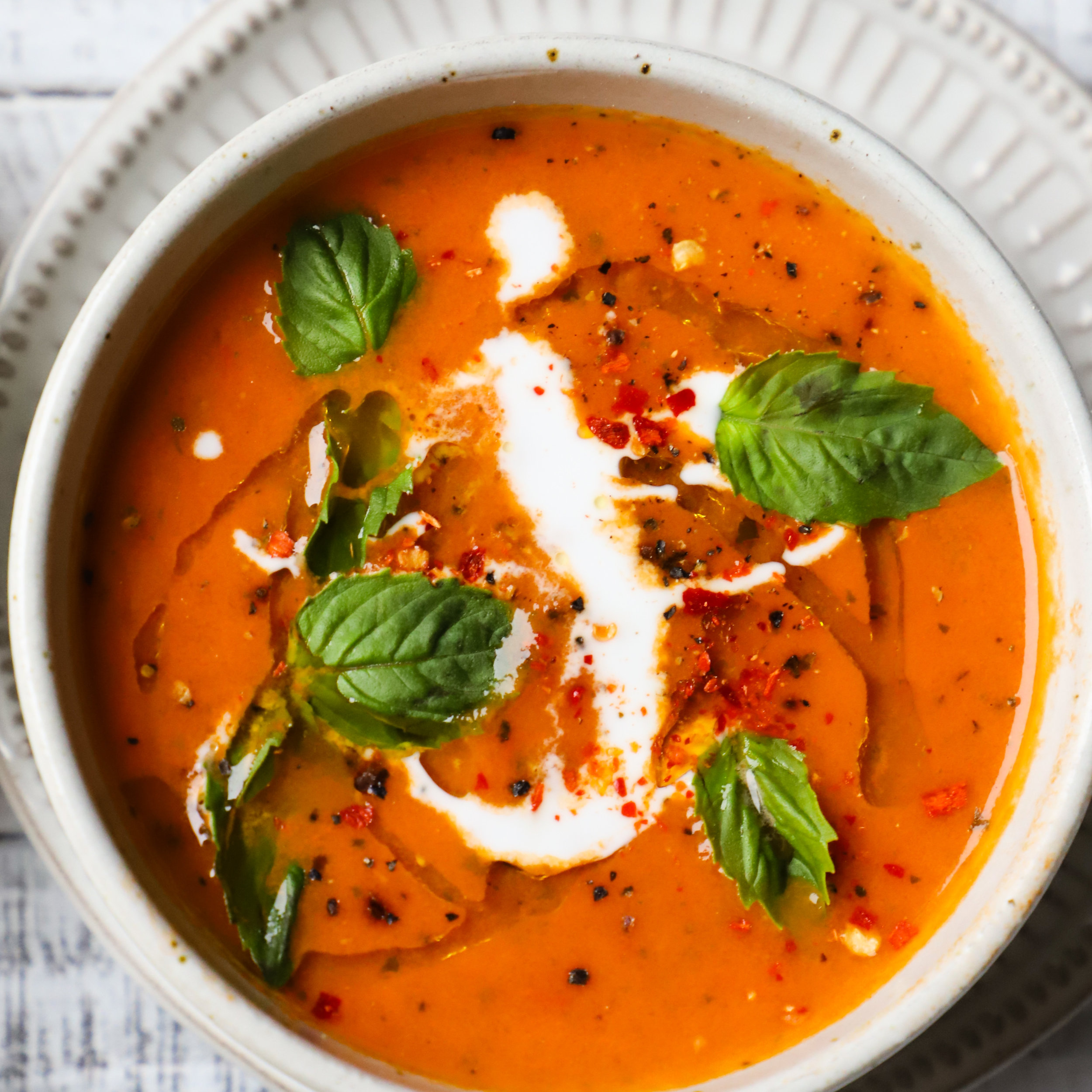 Roasted Tomato Soup with Fresh Basil Recipe: How to Make It